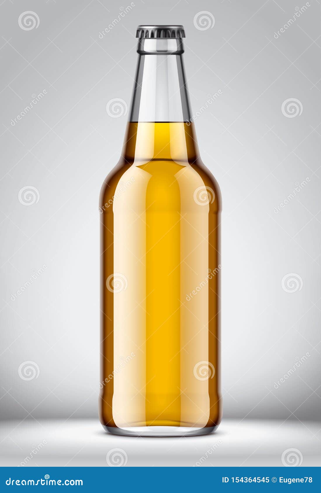 Download Glass Beer Bottle Mockup Stock Vector Illustration Of Beer 154364545