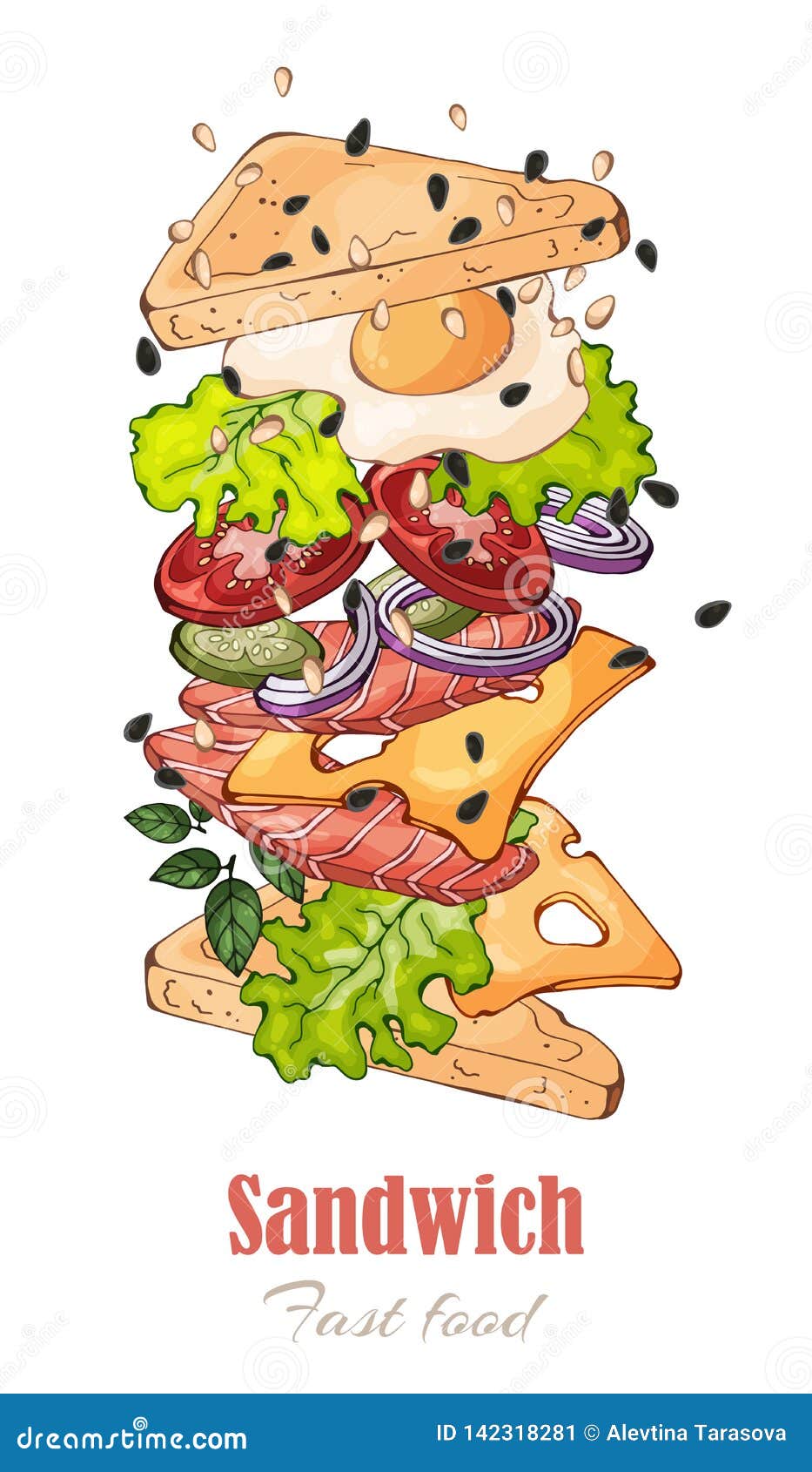  s on the fast food theme: sandwich