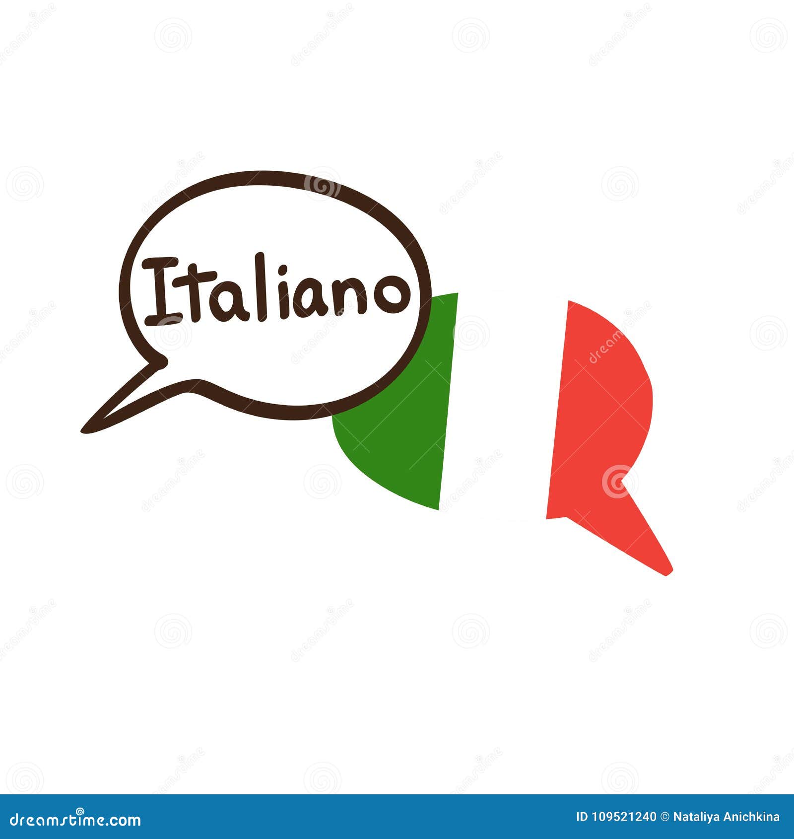 Bandeira Italiana Tradução Italiana Da Inscrição: Itália Em Segundo De  Junho Feriado Italiano Da República Ilustração do Vetor - Ilustração de  frente, escova: 112422348