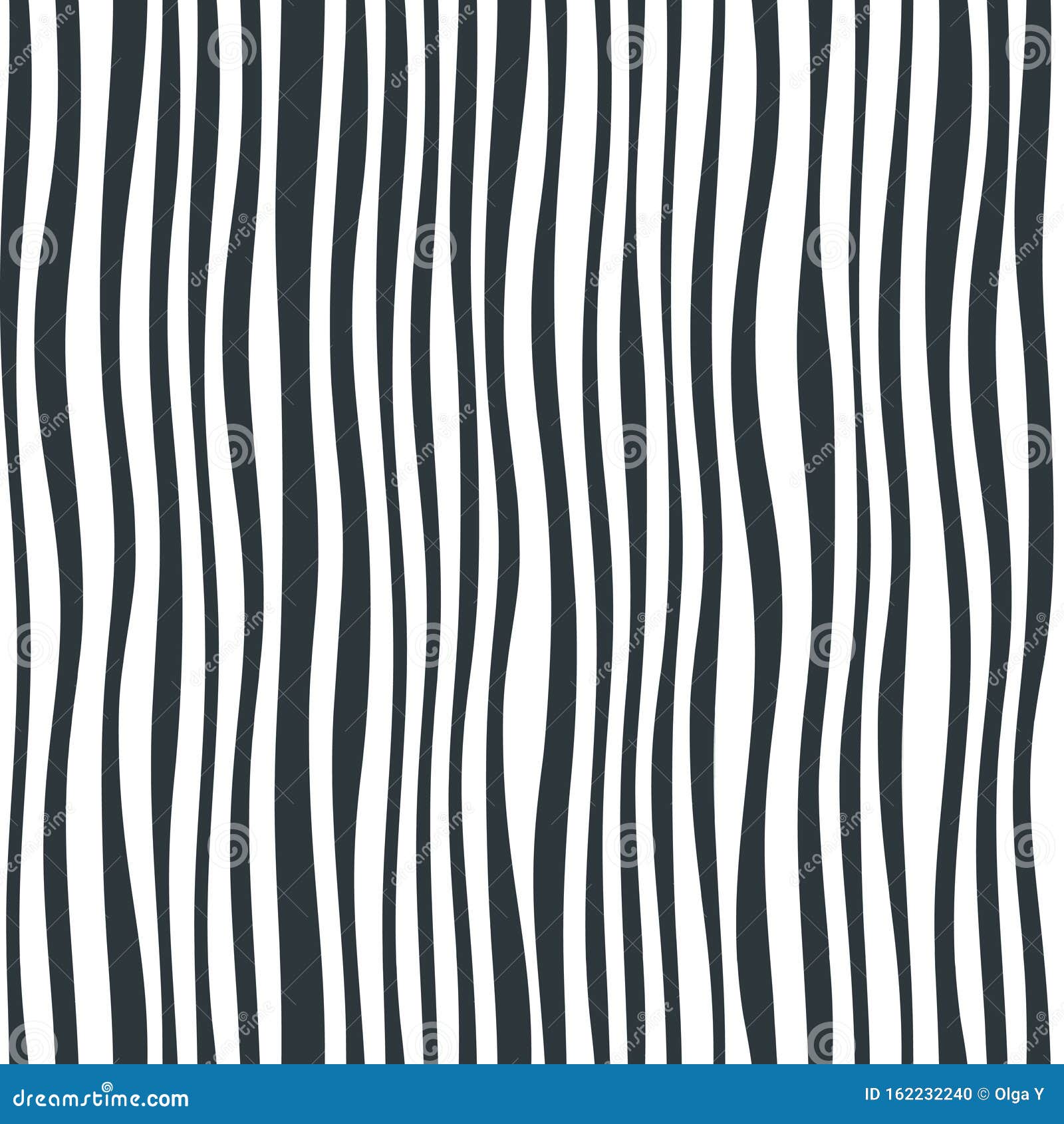 Vector Image of Black and White Vertical Stripes. Seamless Background for Wallpaper, Textile and