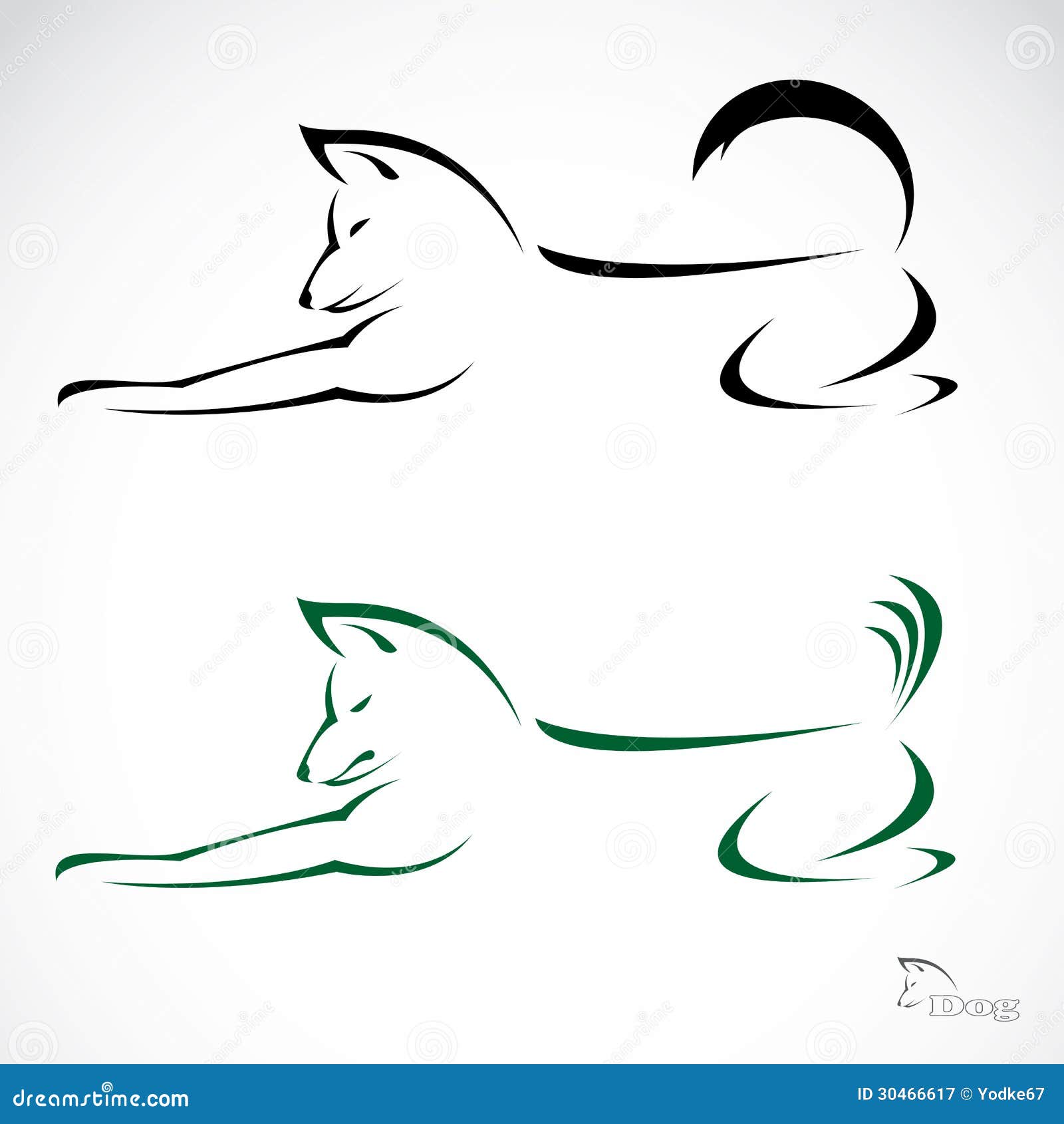 Vector image of an dog stock vector. Illustration of outline - 30466617