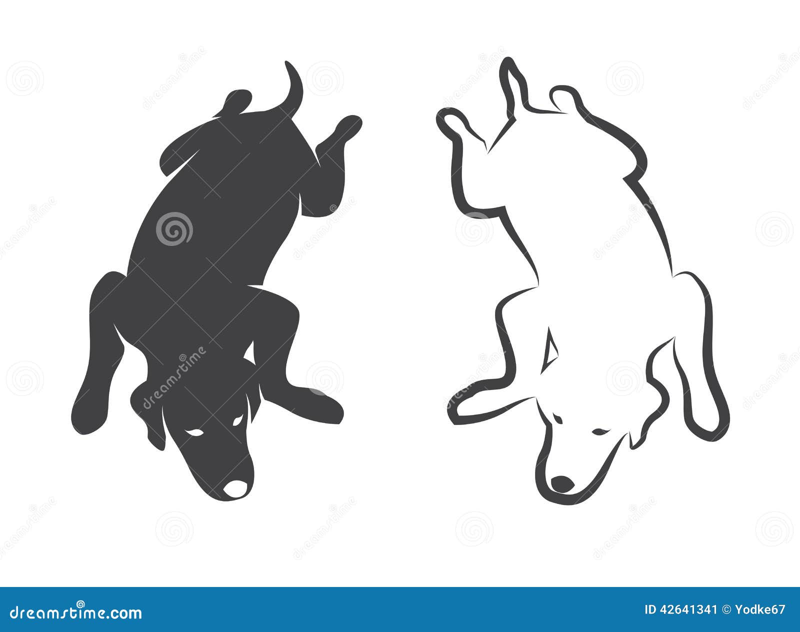Vector image of an dog stock vector. Illustration of portrait - 42641341