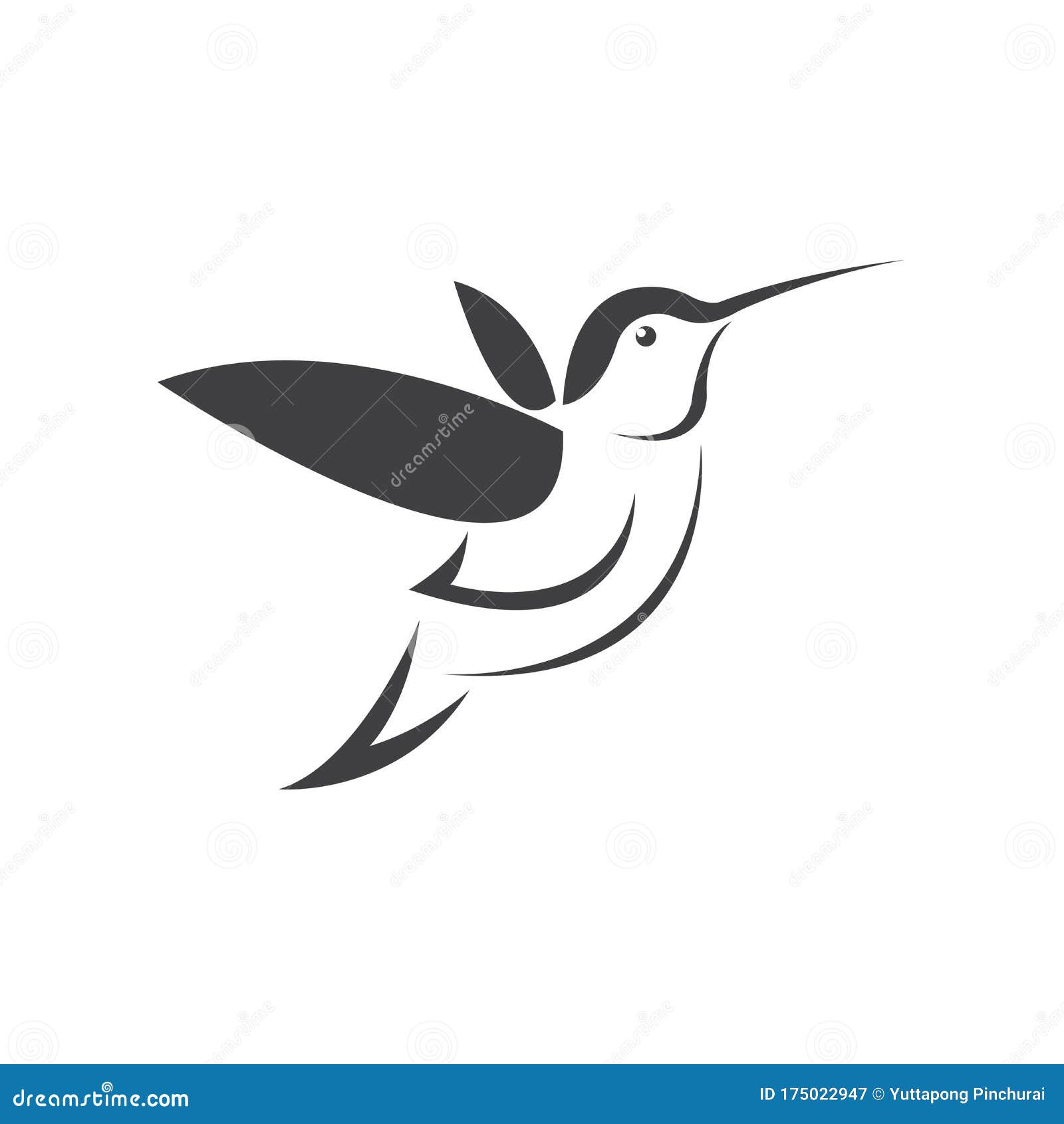 Vector Image Hummingbird Design on White Background. Icon Symbol ...