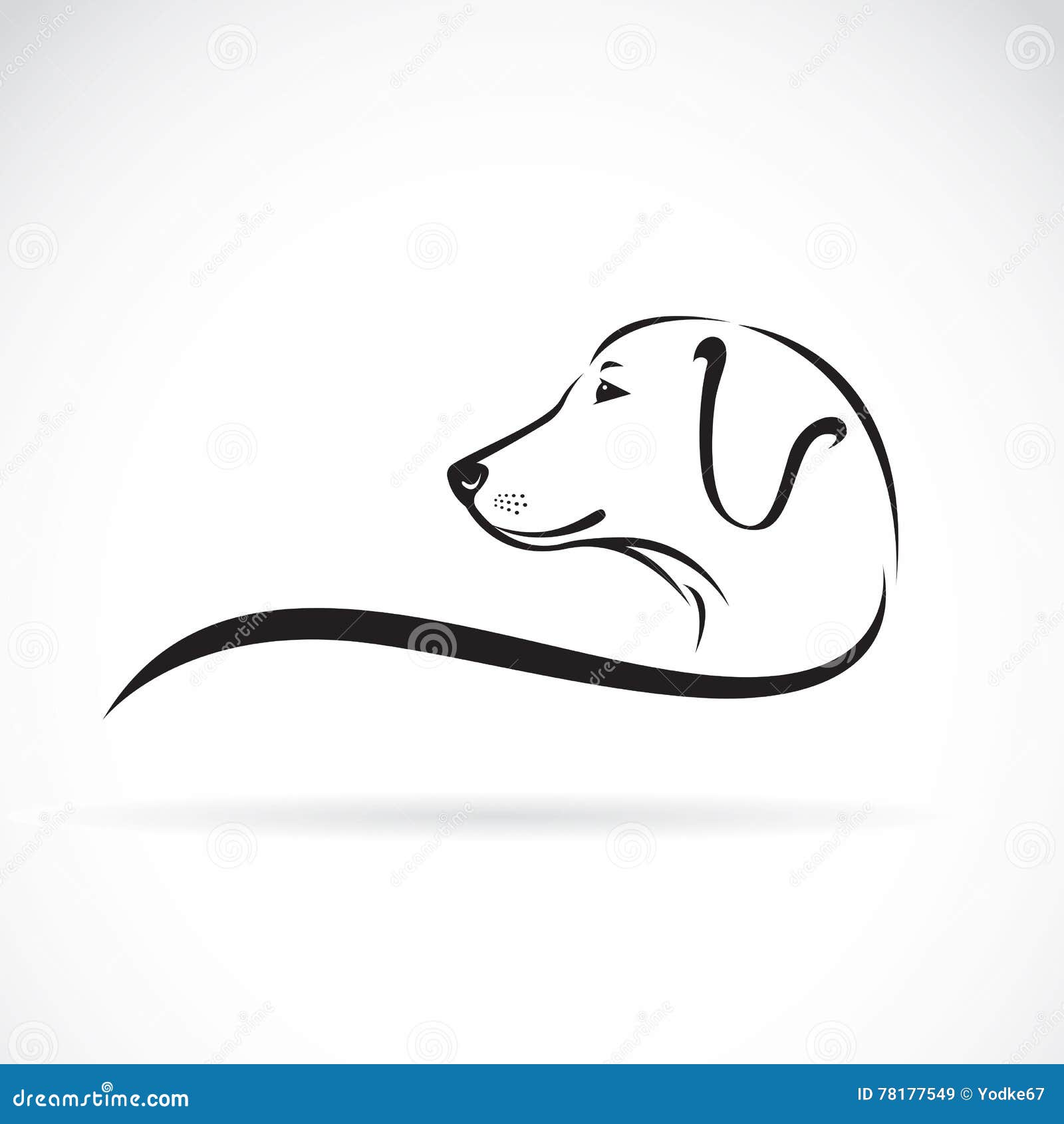 Labrador Dog Paw Tattoo Design