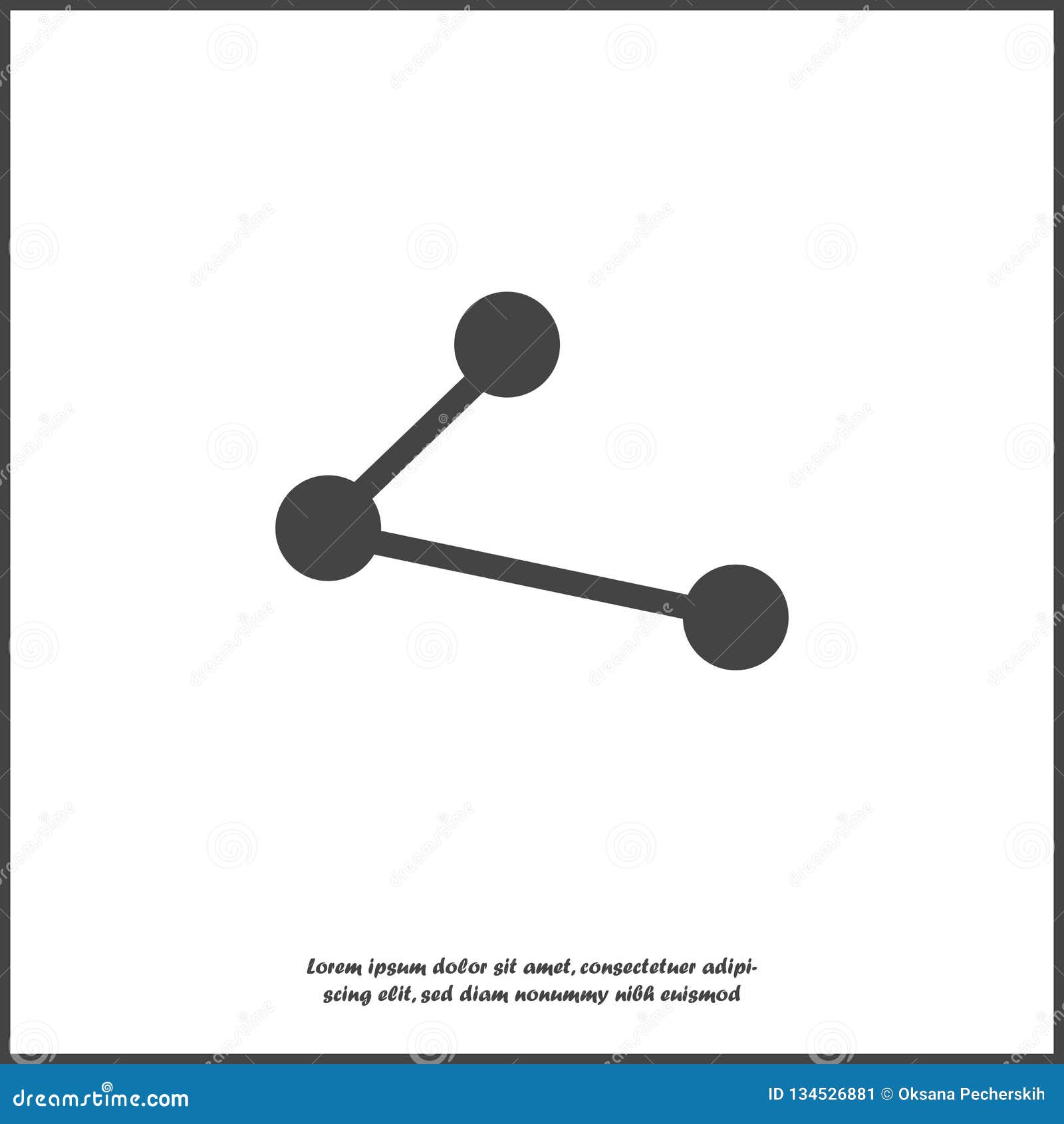 Vector Image Sharing Icon. Icon Shared on White Isolated Background