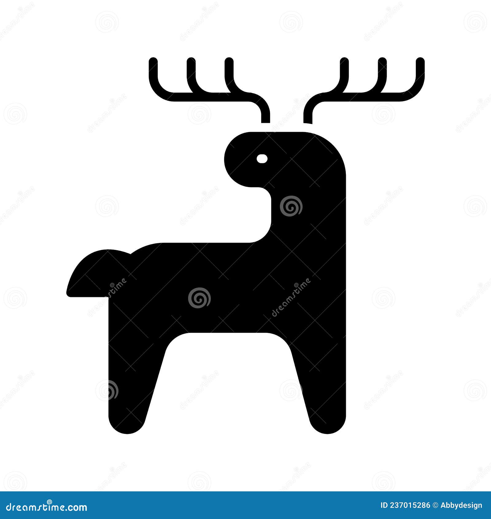 moose glyph icon animal 