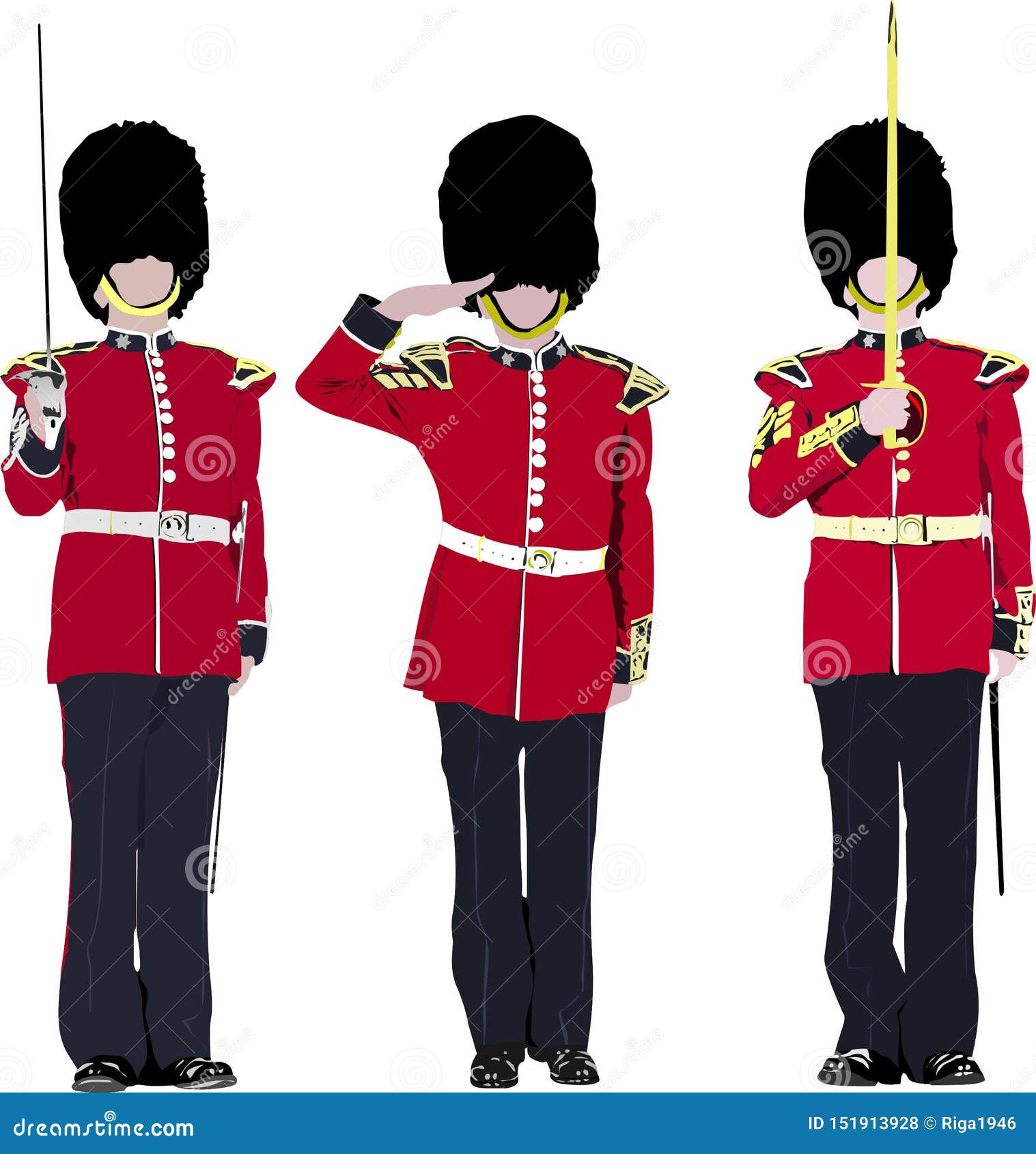 Beefeater Cartoon Vector 51194173