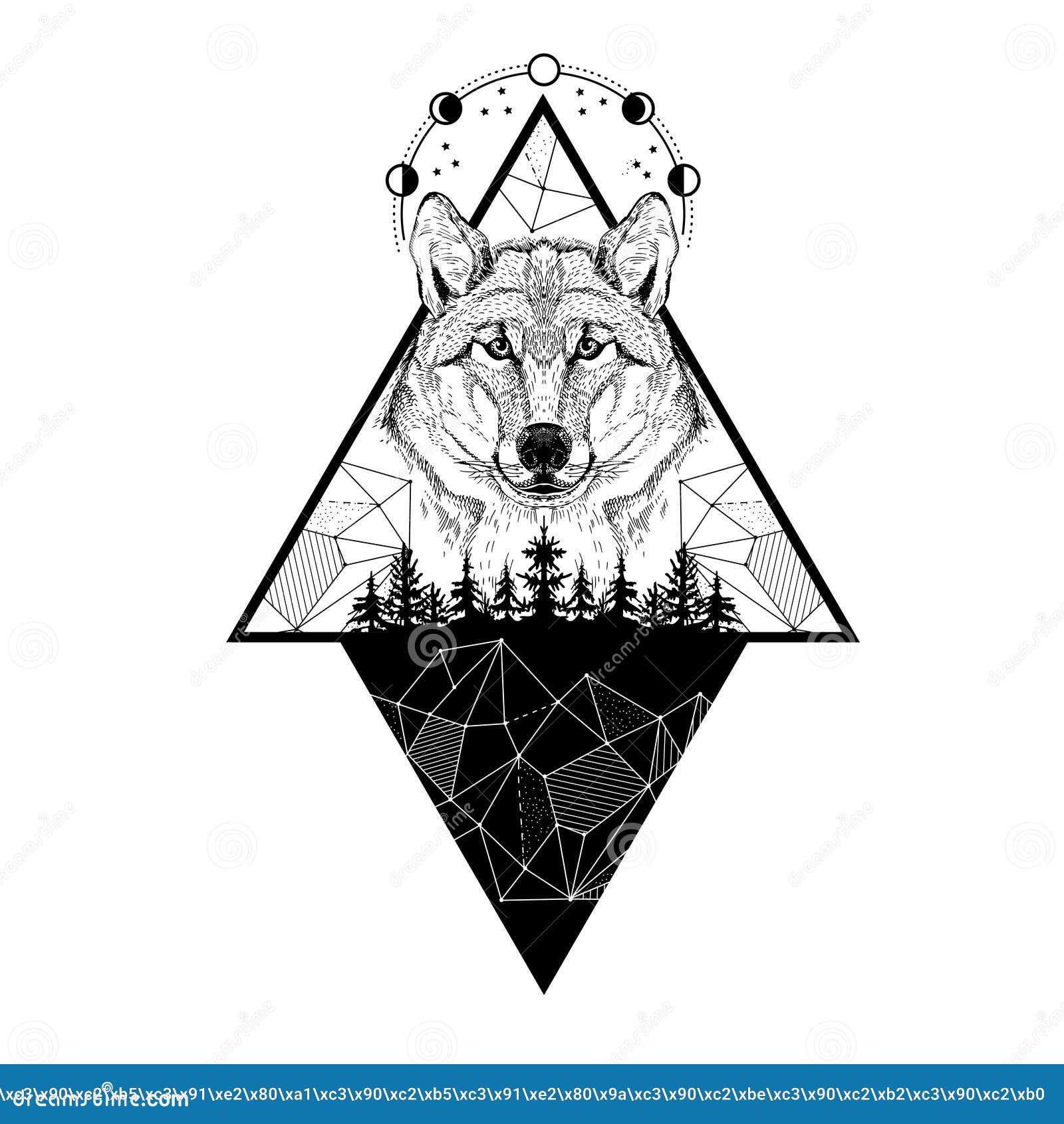 Outline Triangle Art Design Vector Graphic by coxvect · Creative Fabrica