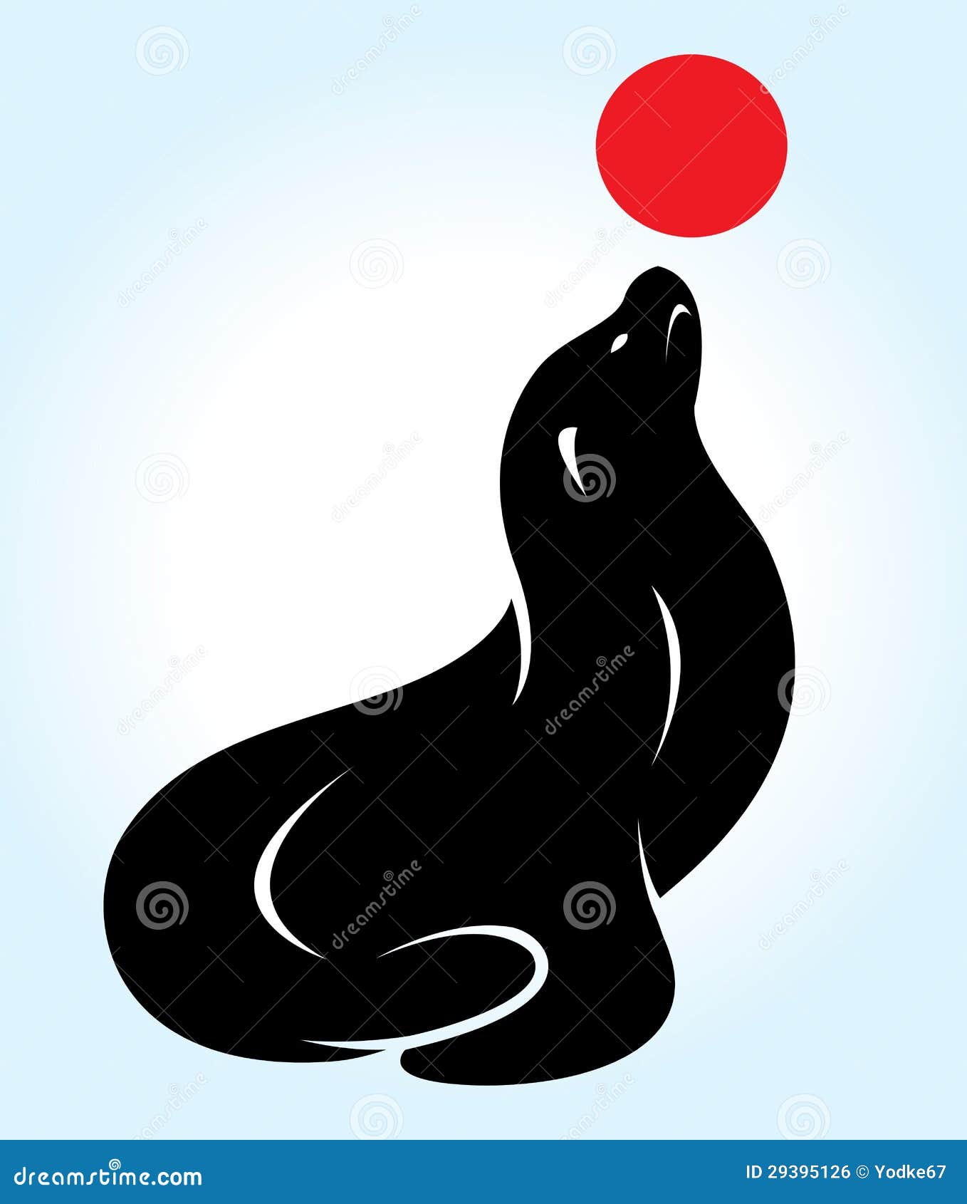 Vector images of the seals stock vector. Illustration of background