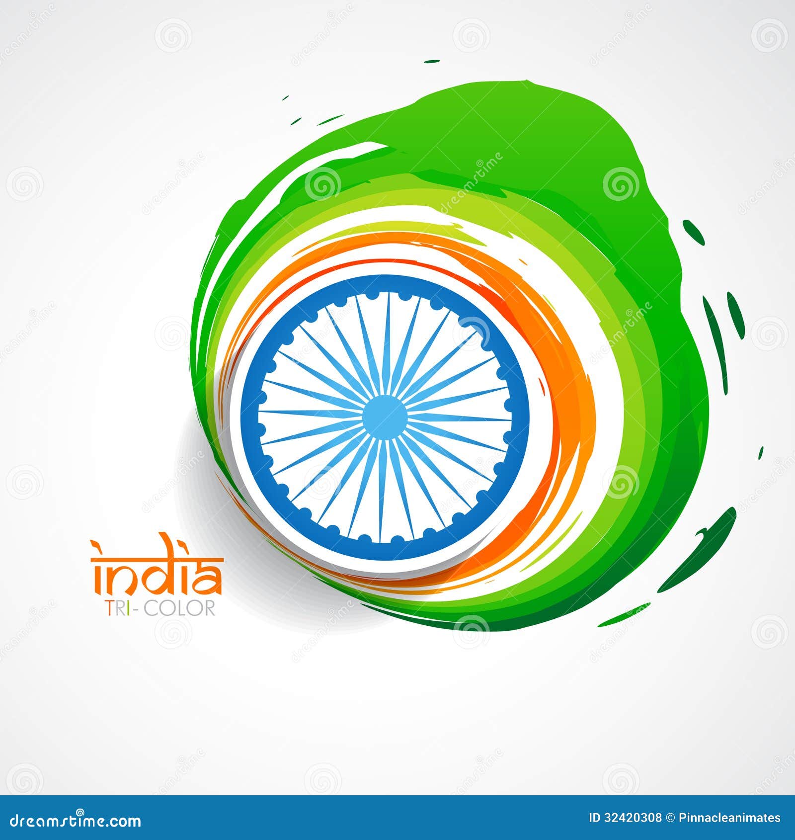 India Independence Day Vector Template Design Illustration Stock Vector by  ©tobrono 268195226