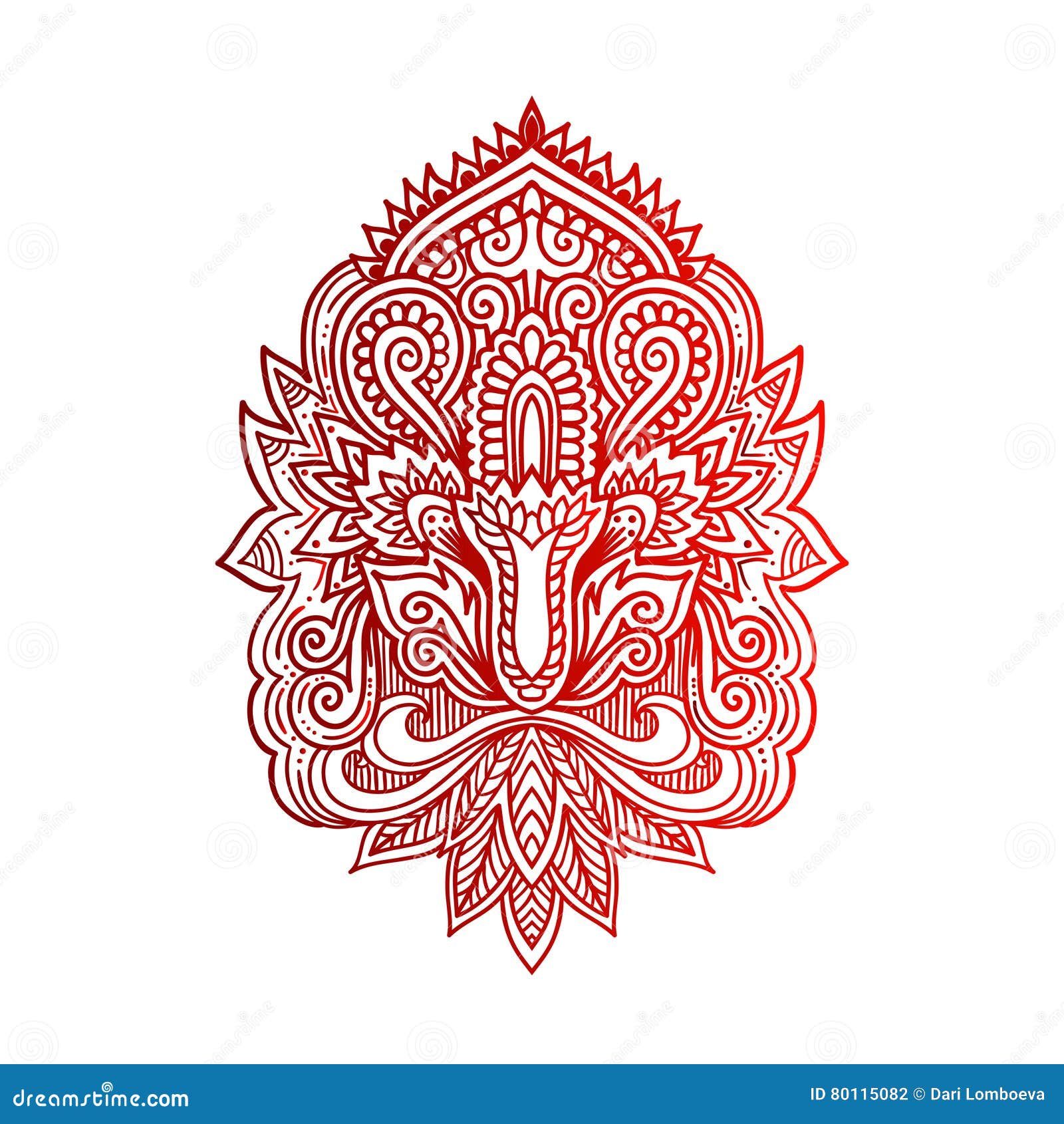 Vector Indische Hand Gezeichnetes Hamsa Mit Ethnischen Verzierungen Schone Indien Ethnica Verzierung Volkshennastrauchtatowierung Vektor Abbildung Illustration Von Mandala Muster