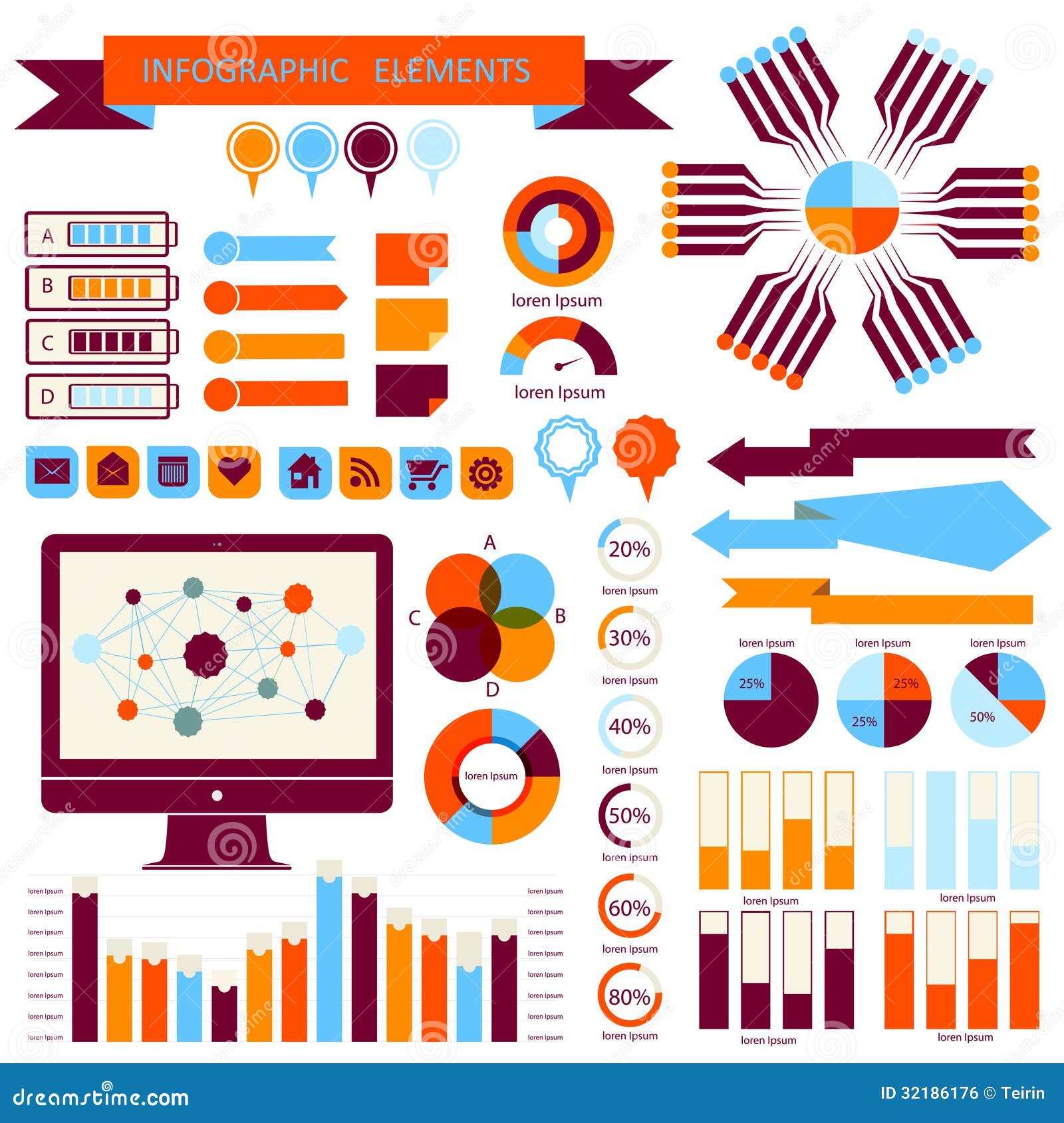 Vector Info Graphic Elements Set 02 Stock Vector Illustration Of Vector Info Graphic Elements Set 02 Stock Vector Illustration Of