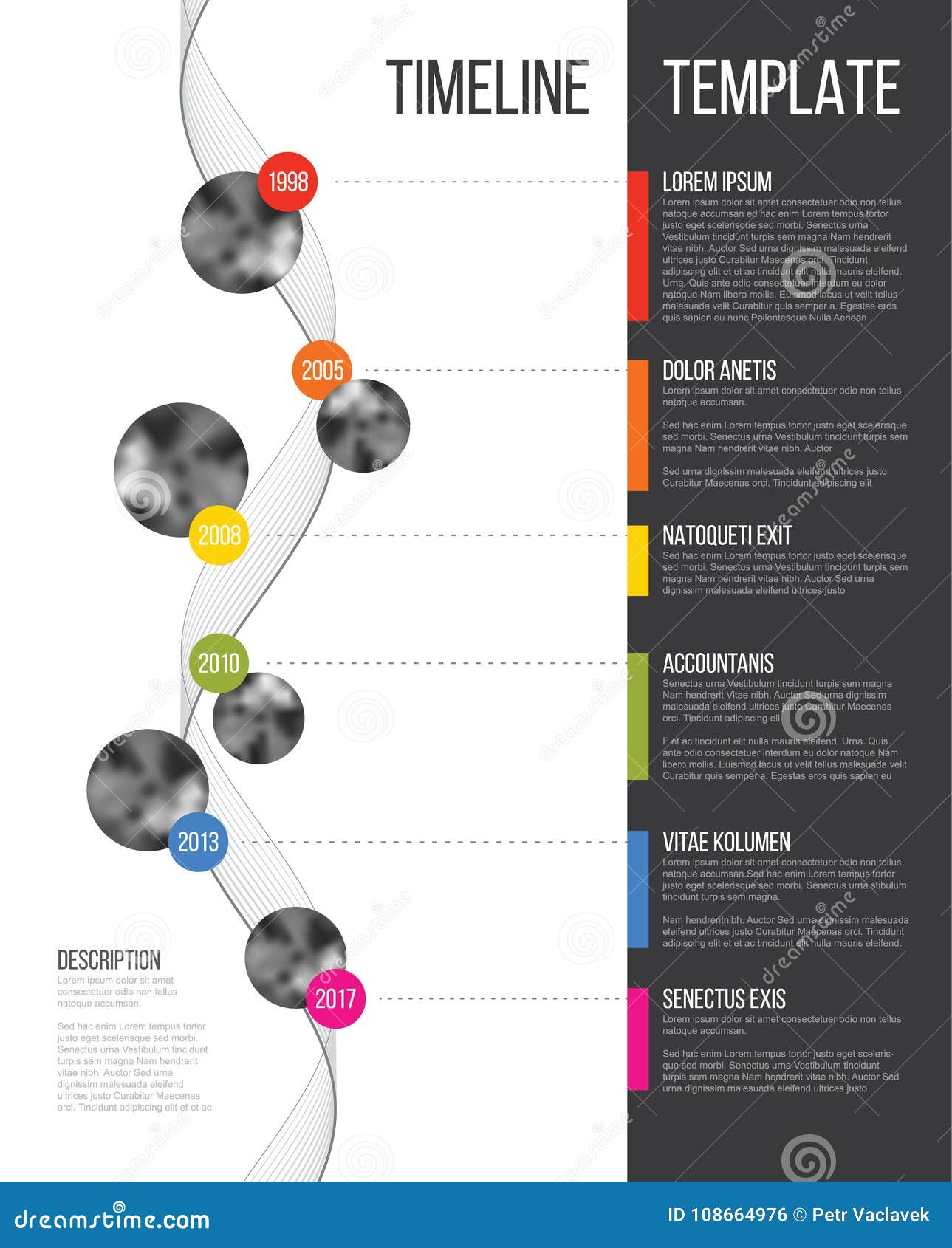  infographic company milestones timeline template