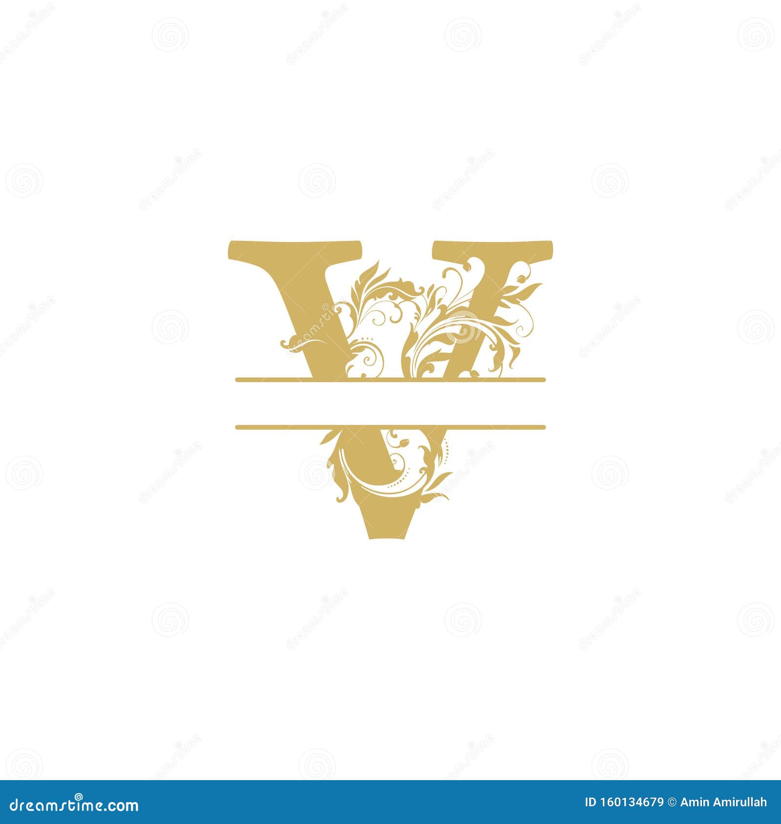 Download Vector Initial V Letter Luxury Beauty Flourishes Ornament ...