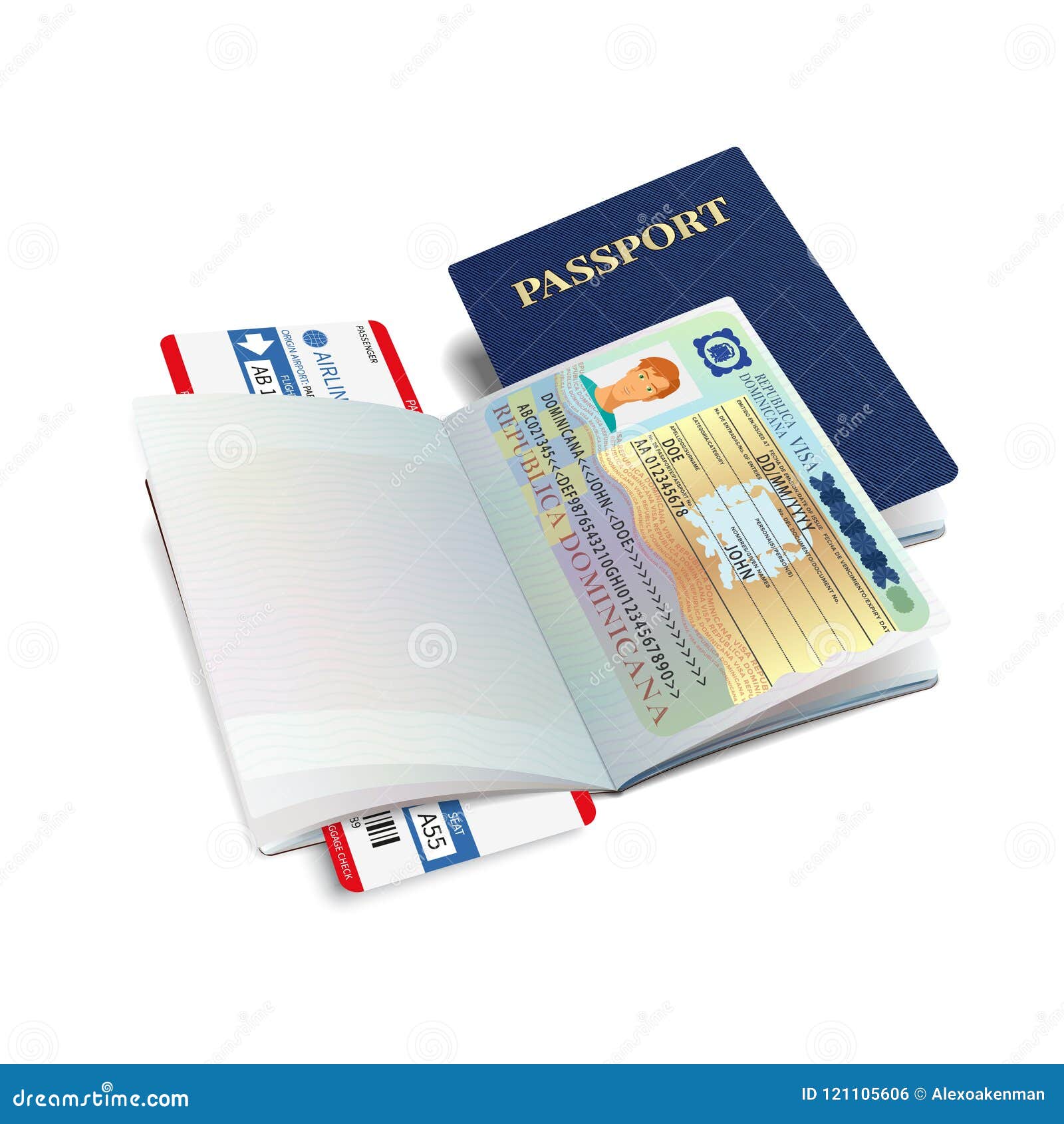  international passport with dominicana visa