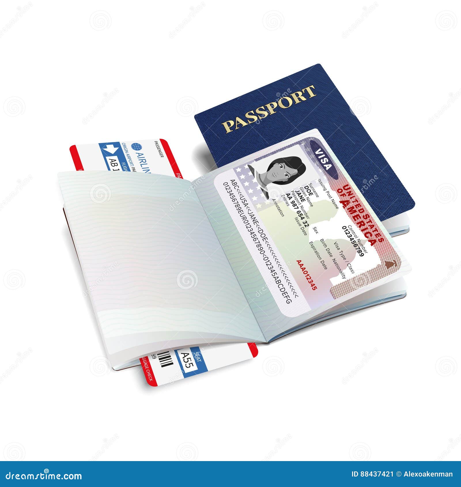 international passport with usa visa