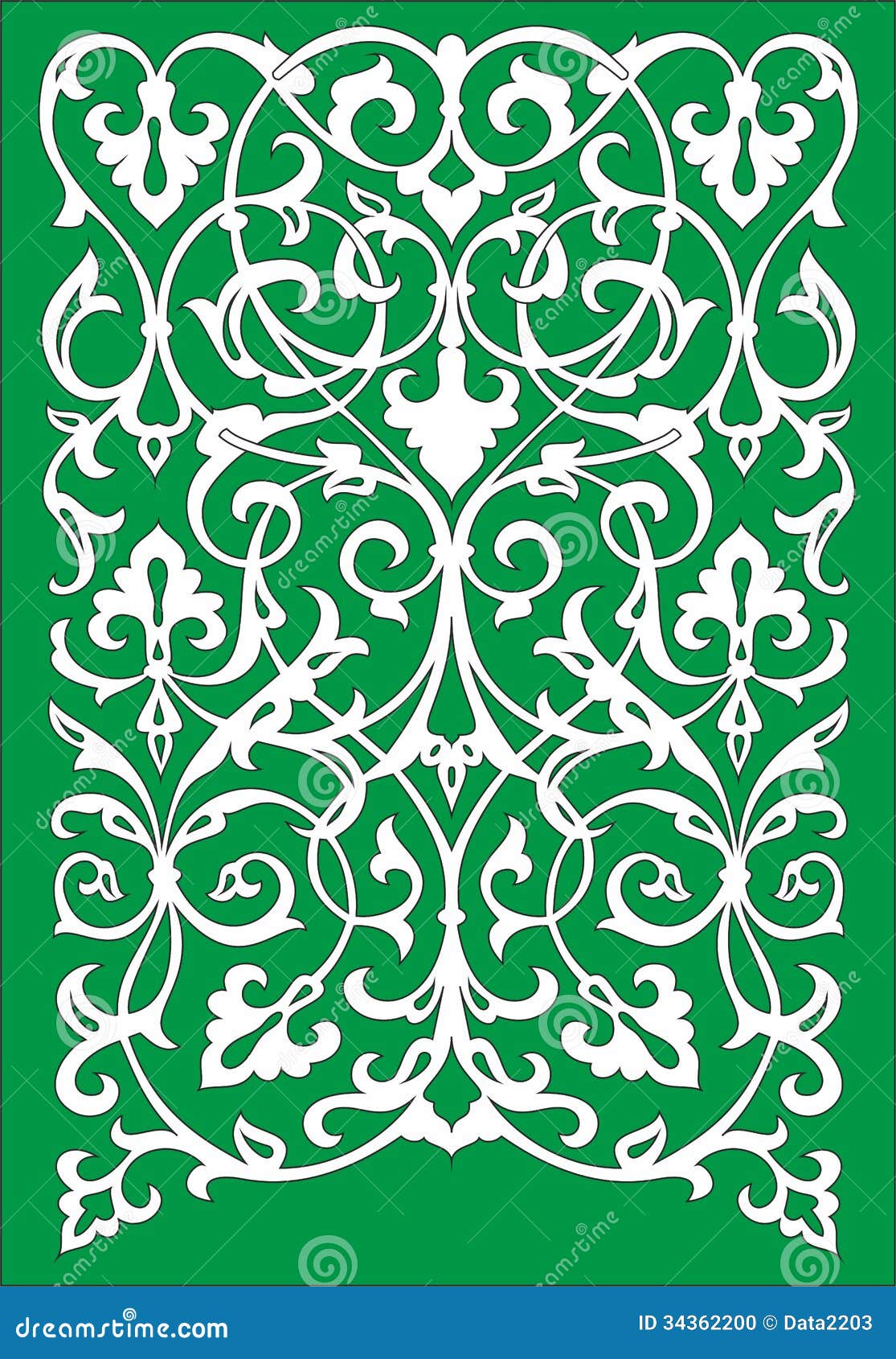 Islamic Floral Pattern Motif  Stock Vector Image 34362200