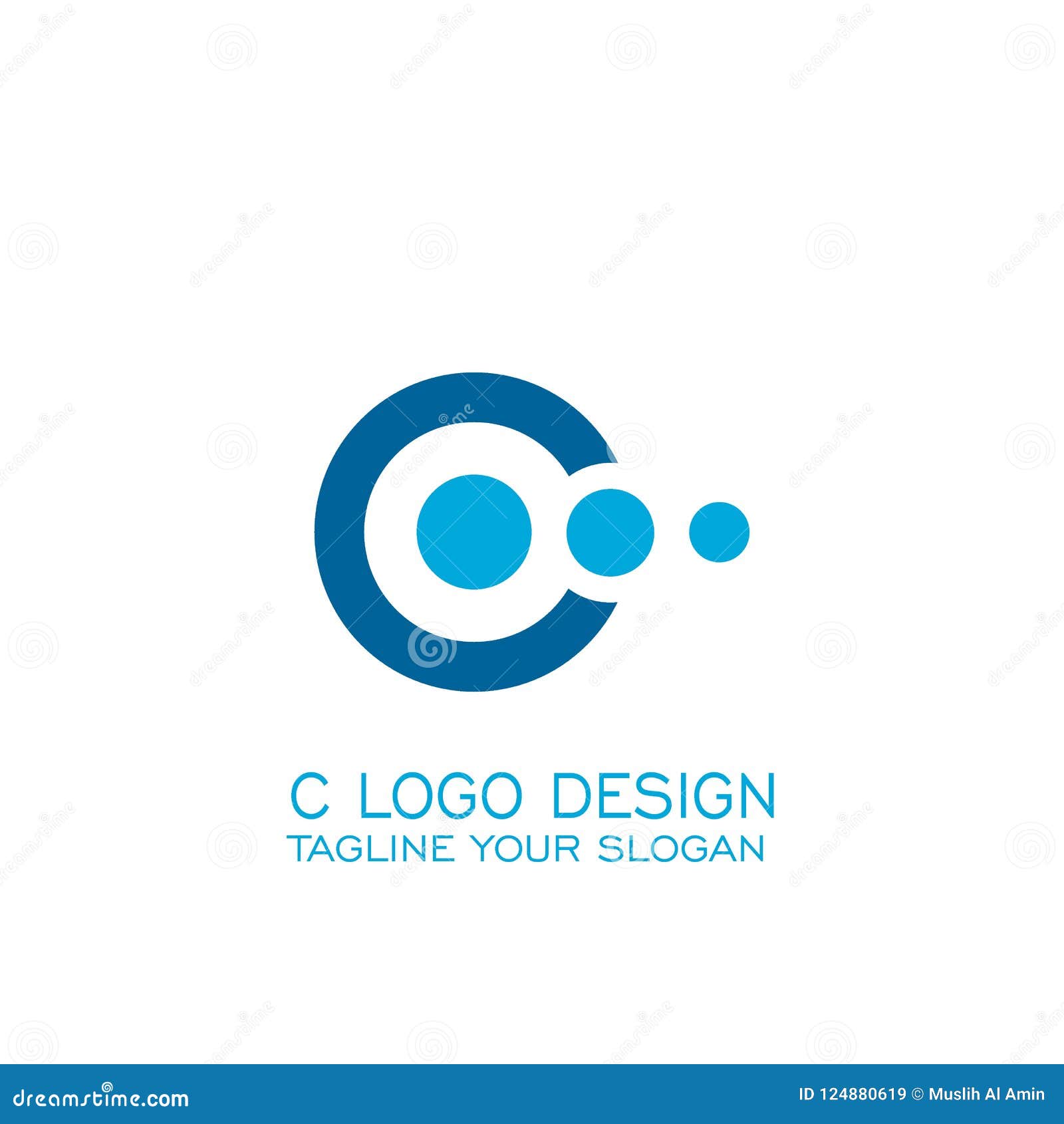 Connecting Logo Design, C Logo. Stock Vector - Illustration of logotype ...