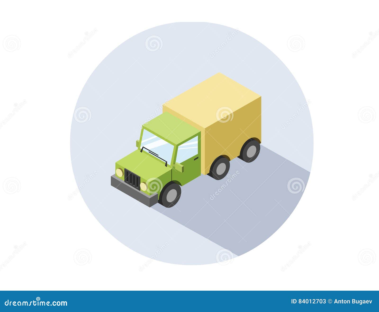  isometric  of truck.