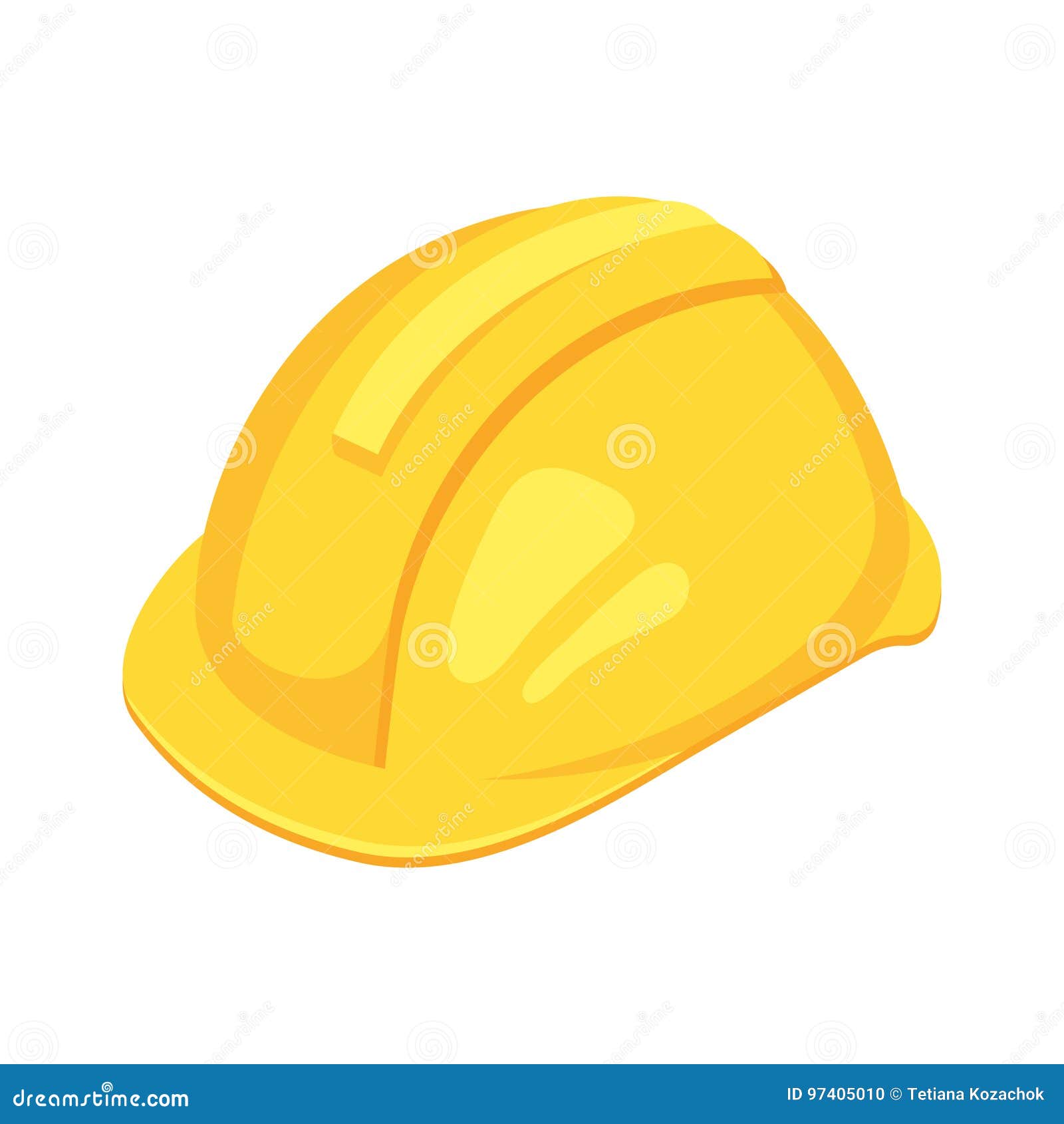  isometric yellow worker hat.