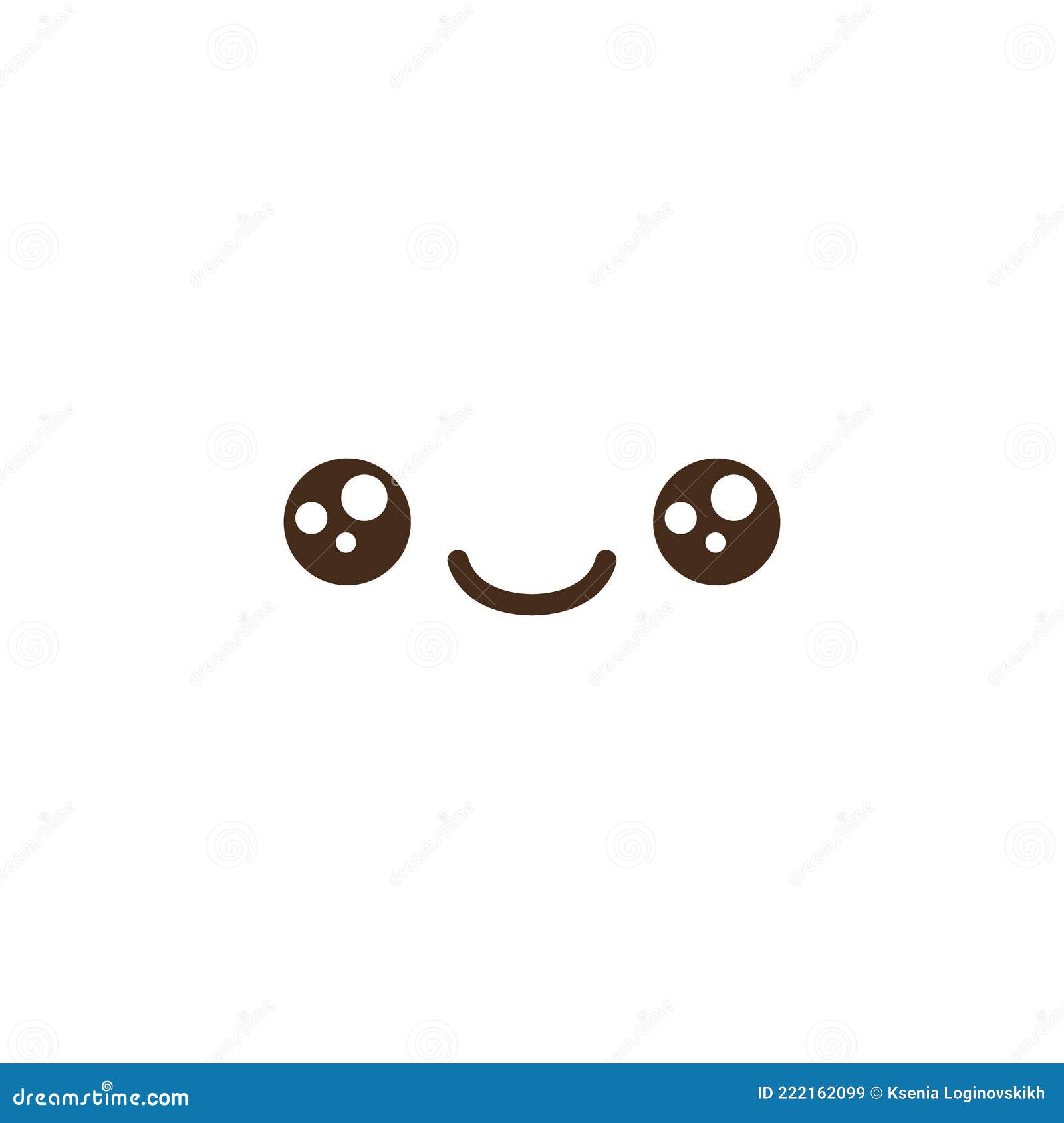 Vector Kawaii Anime Emoji Isolated Icons Set Stock Vector - Illustration of  funny, emotion: 222162099