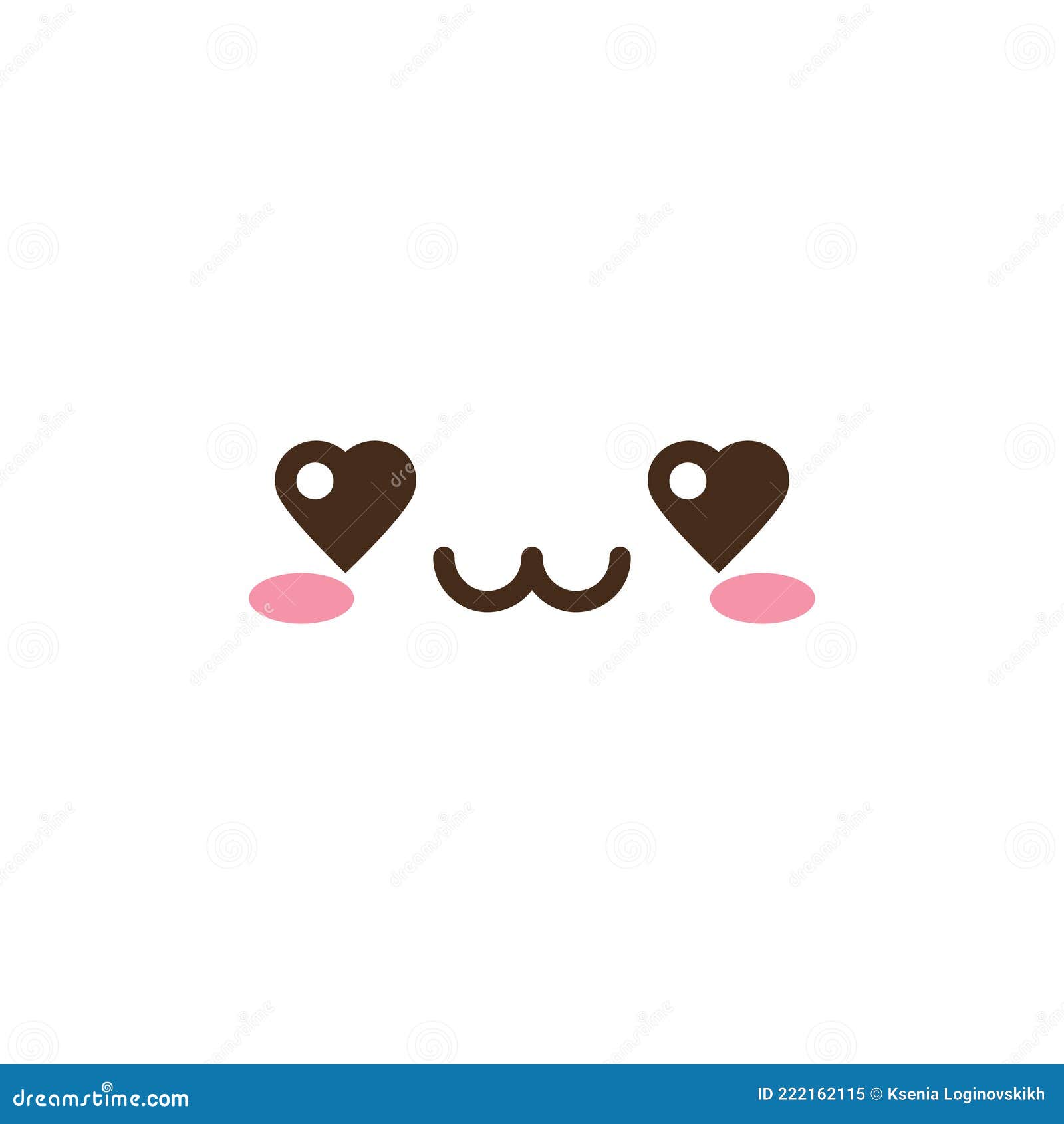 Vector Kawaii Anime Emoji Isolated Icons Set Stock Vector - Illustration of  clipart, baby: 222162115