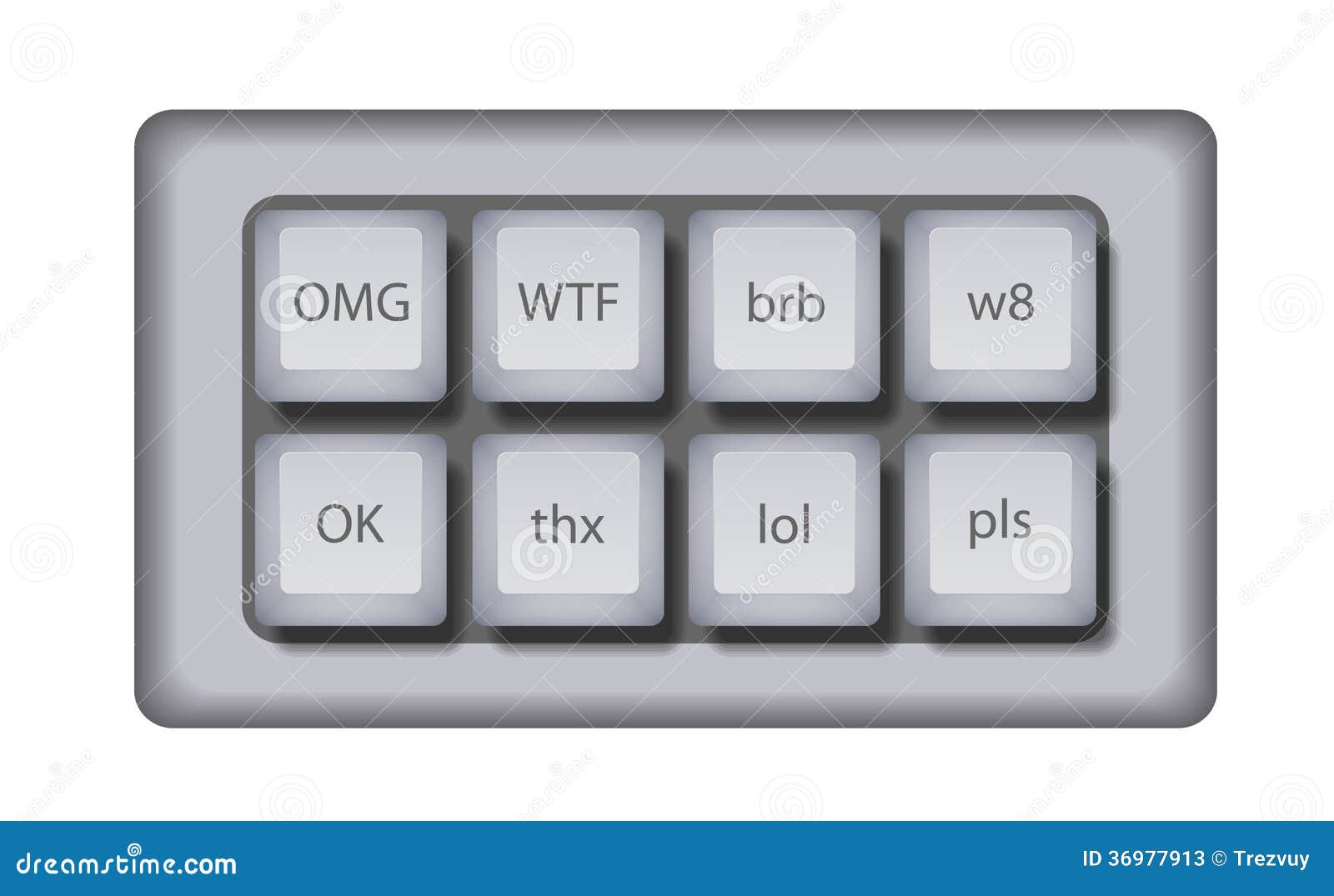 Vector Keyboard For Gaming Slang Stock Illustration Illustration of