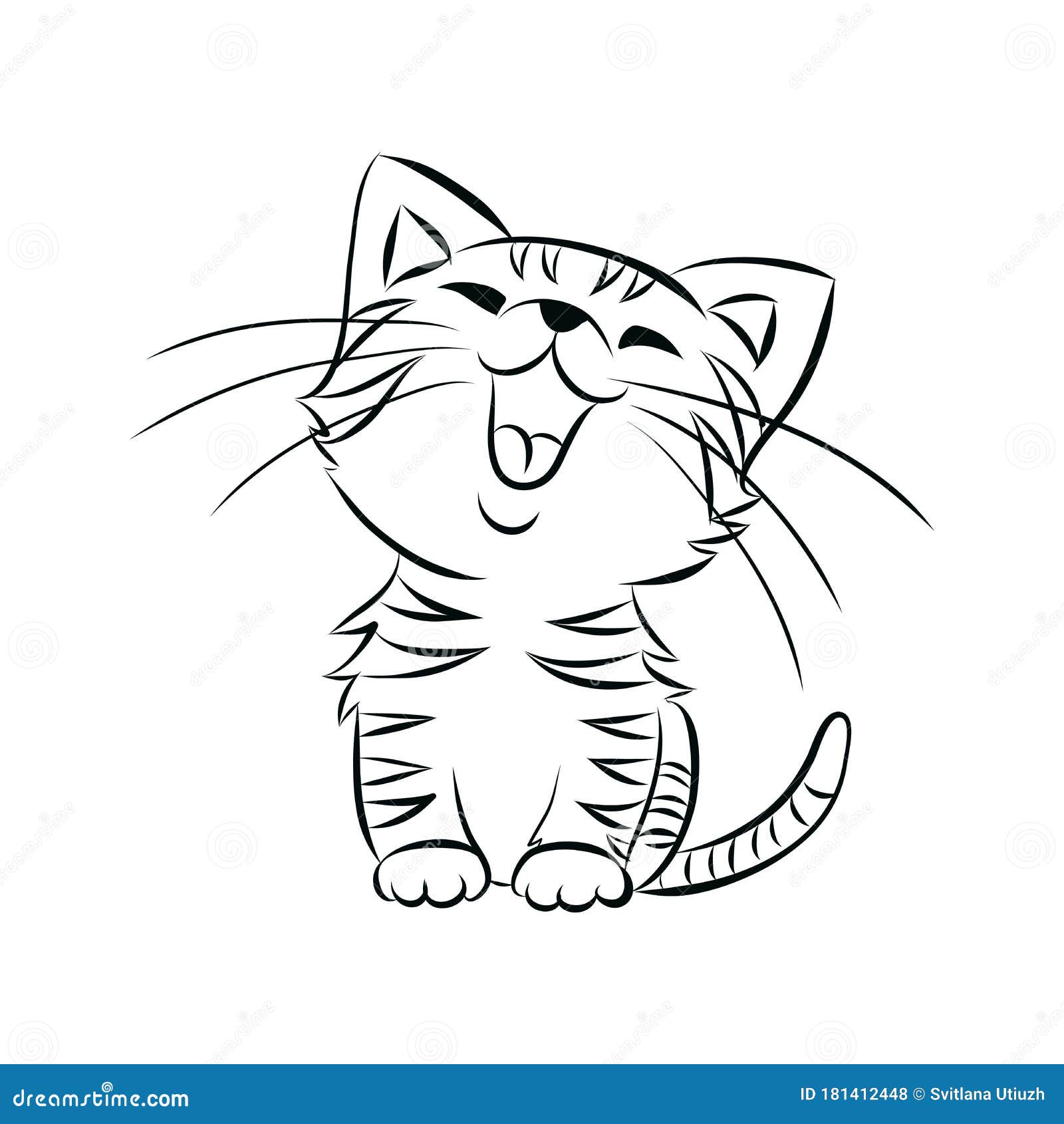 Cat Vector Kitten Valentine Heart Calico Icon Logo Symbol Cartoon