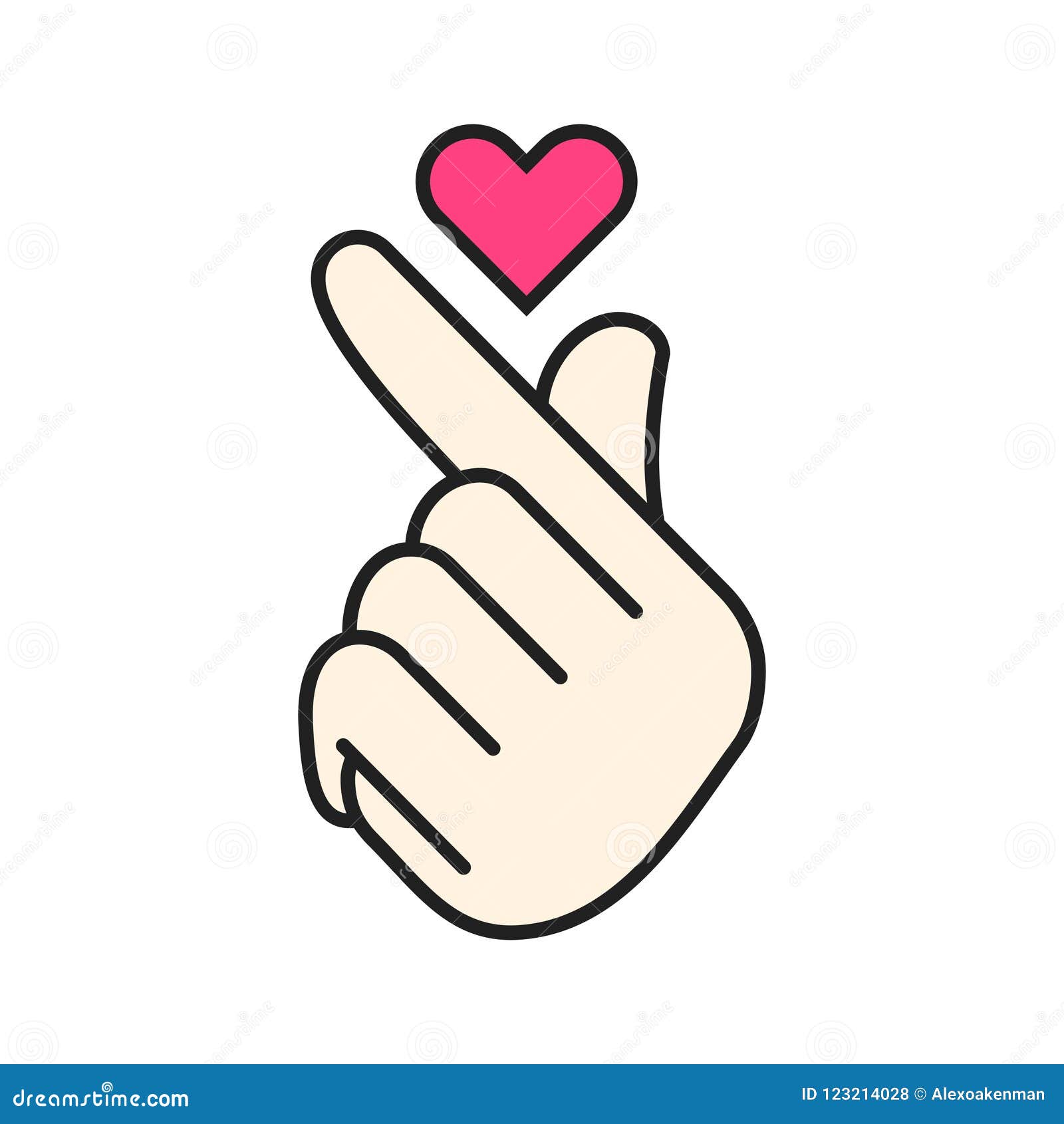  korean heart hand gesture 