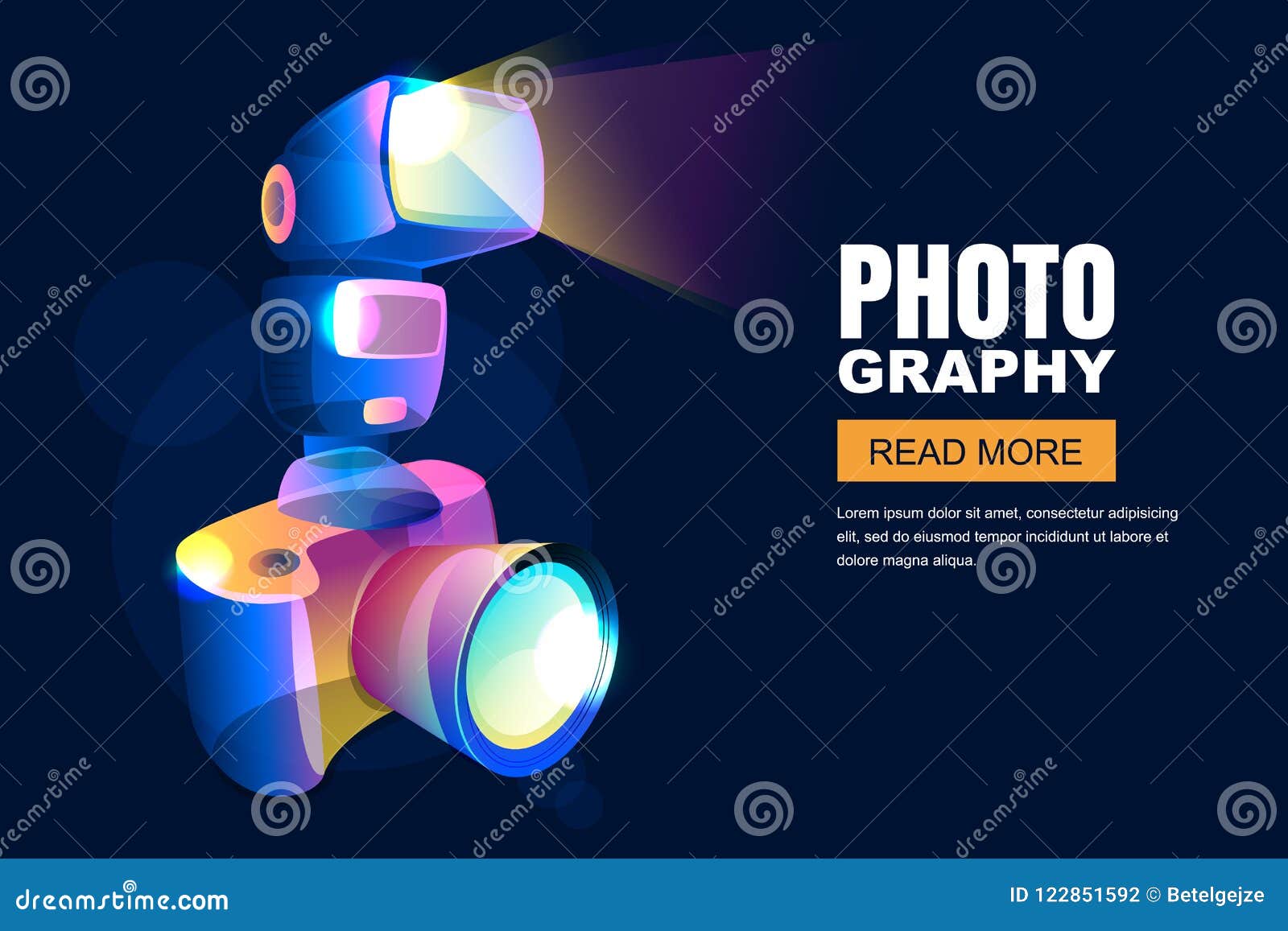 Il flash luce di caratteri 3D