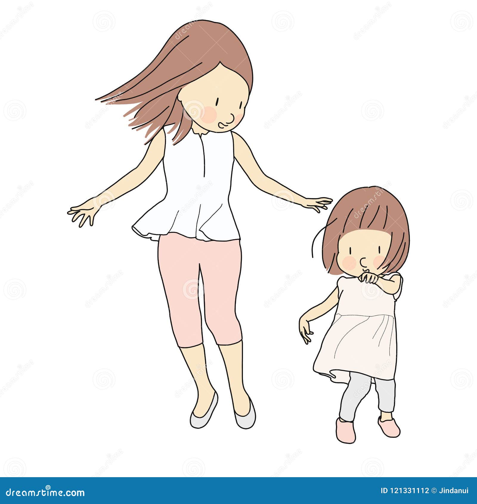 Vector L Illustrazione Della Ragazza Felice Del Bambino E Della Mamma Famiglia Maternita Bambino Che Gioca Giorno Di Madre Fel Illustrazione Di Stock Illustrazione Di Ragazza Illustrazione