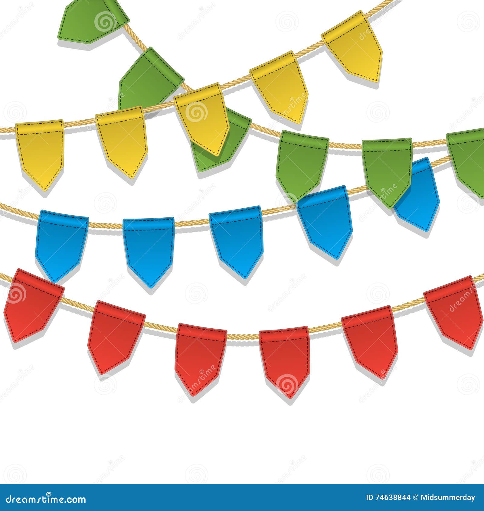 Decoración colorida de guirnaldas para carnaval, vacaciones, cumpleaños y  festivales.