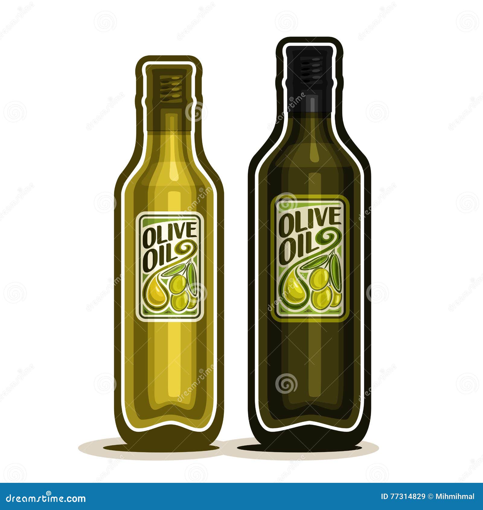 Botella de vidrio verde - vector  Botellas de vidrio, Botellas