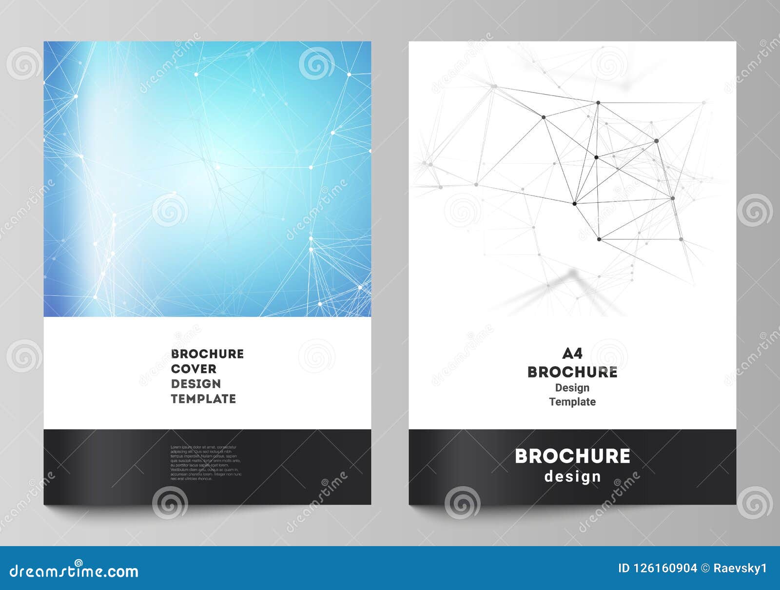 Download The Vector Layout Of A4 Format Cover Mockups Design Templates For Brochure, Flyer, Report ...