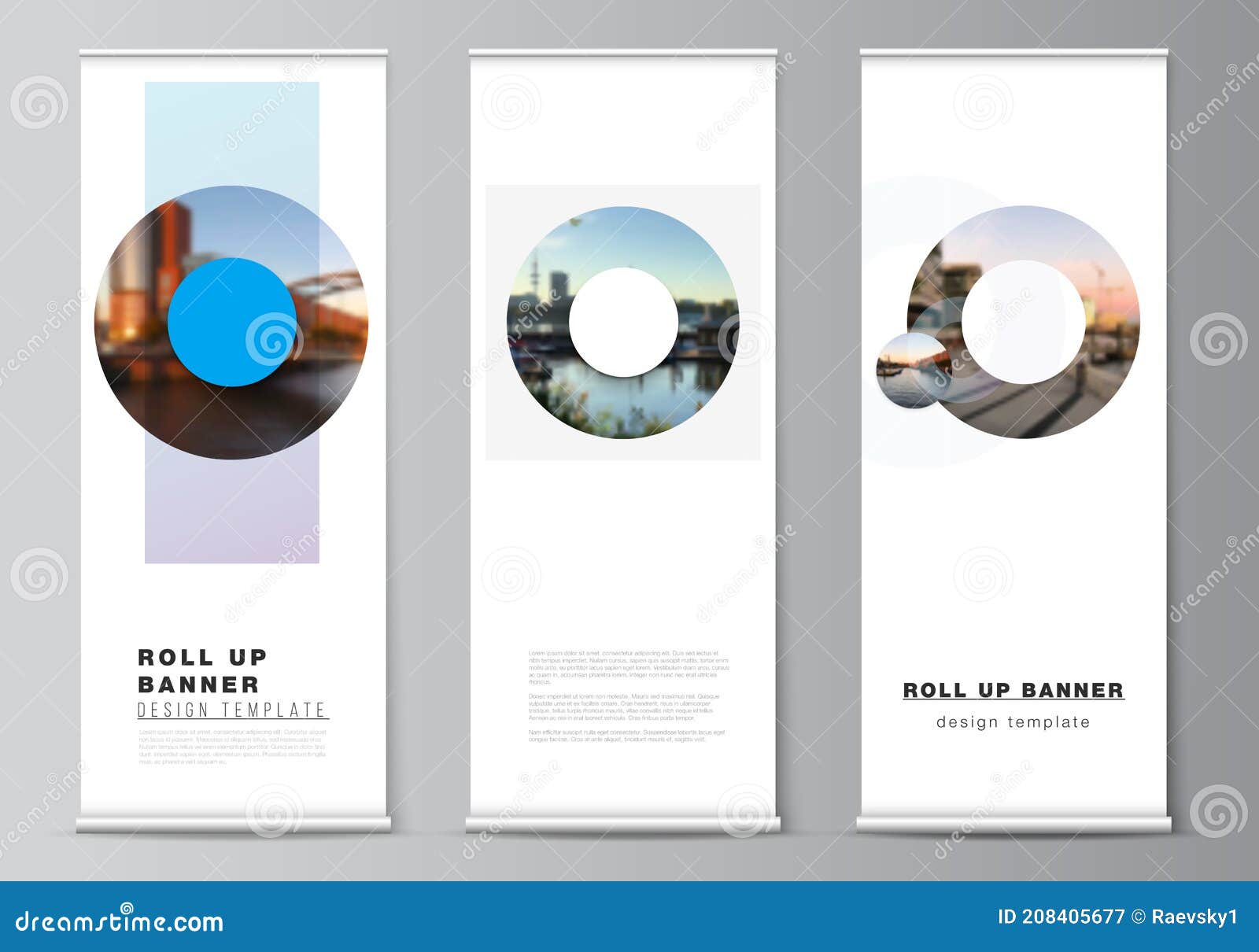 Download Vector Layout Of Roll Up Mockup Templates For Vertical Flyers Flags Design Templates Banner Stands Advertising Design Stock Vector Illustration Of Portfolio Flyer 208405677