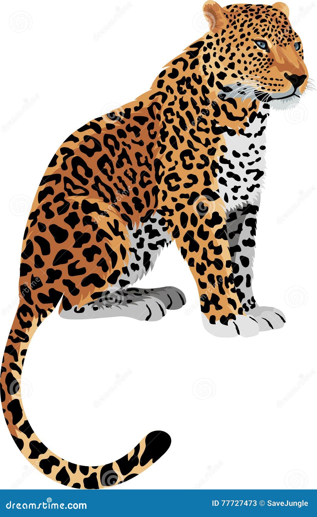 Panthera Leopard Run Continuous Line Drawing Logo Vector