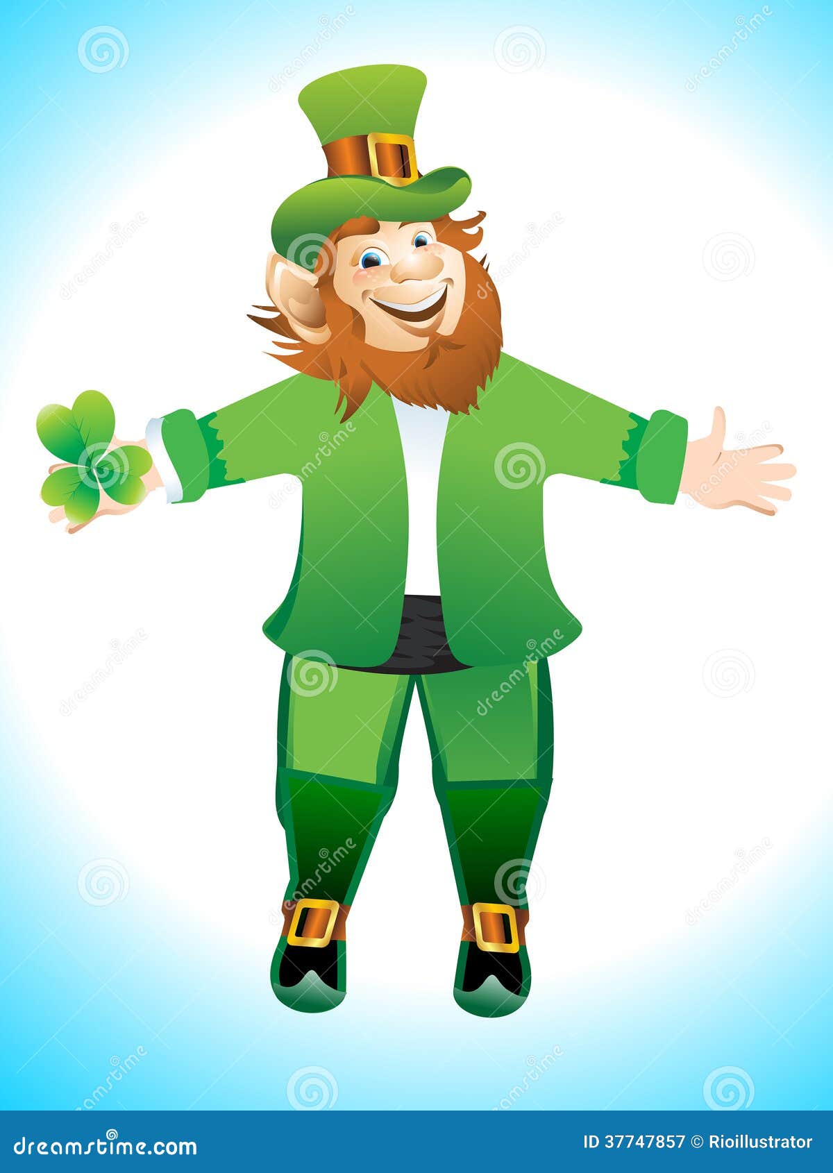 Vector Leprechaun Cartoon stock vector. Illustration of irish - 37747857