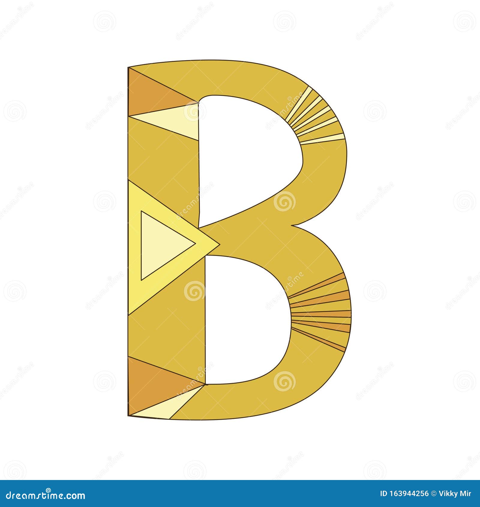 A Vector Letter B Of The English Alphabet Isolated On White Background A Stock Illustration With Orange Font For Design Stock Vector Illustration Of Creativity Isolate 163944256