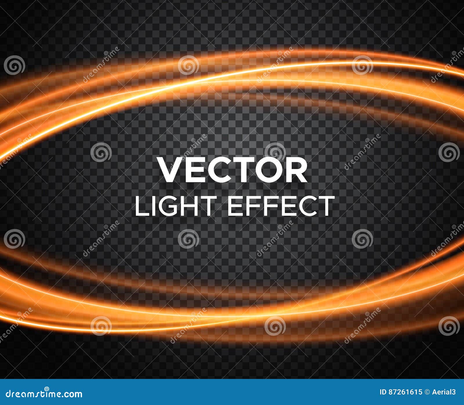 Vector Light Effect On Checkered Background Stock Vector ...