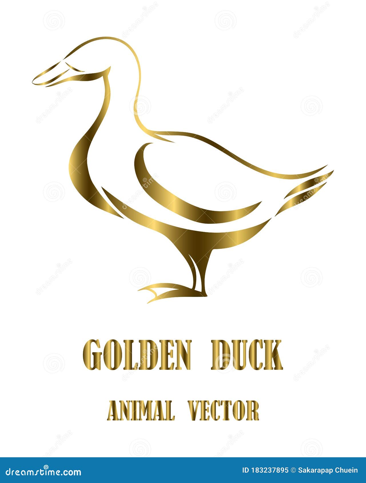 Duck Animal Vector Logo Eps 10 Stock Vector - Illustration of animal ...