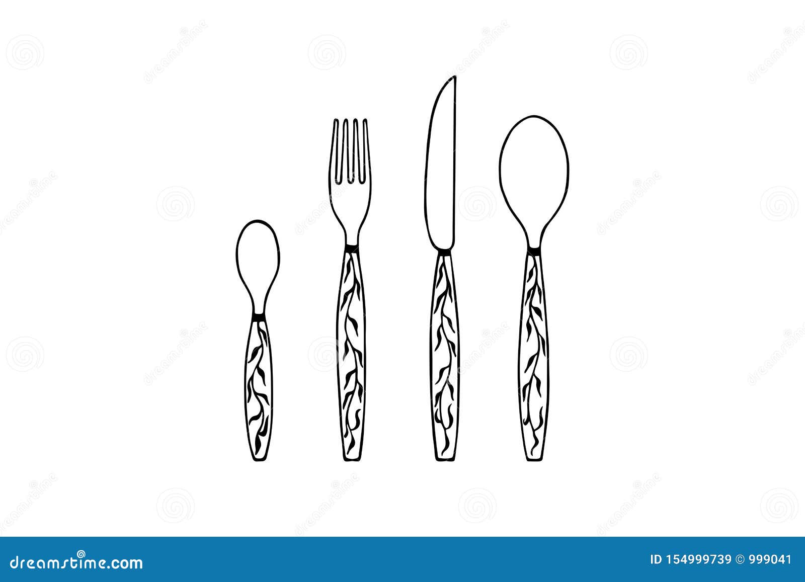 Vector Line Art Illustration Small Spoon Fork Knife Big Spoon Hand Drawing Eps10 Stock Vector Illustration Of Food Stainless Vector Line Art Illustration Small Spoon Fork Knife Big Spoon Hand Drawing Eps10 Stock Vector Illustration Of Food Stainless