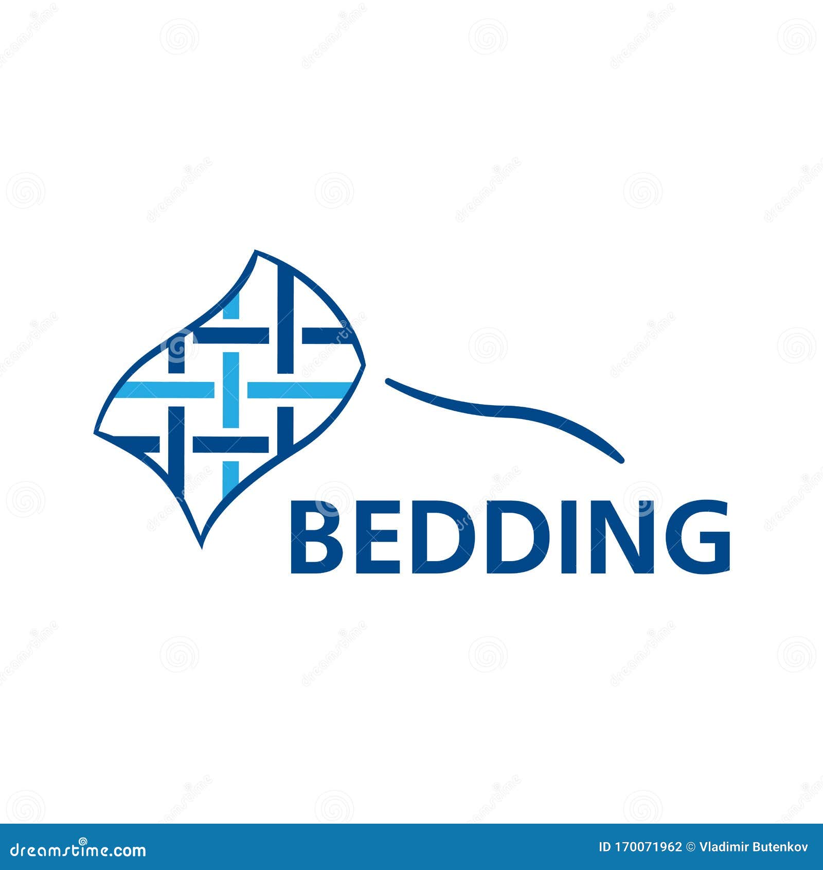 Vector Logo of Bed Linen and Bedding Stock Illustration Illustration