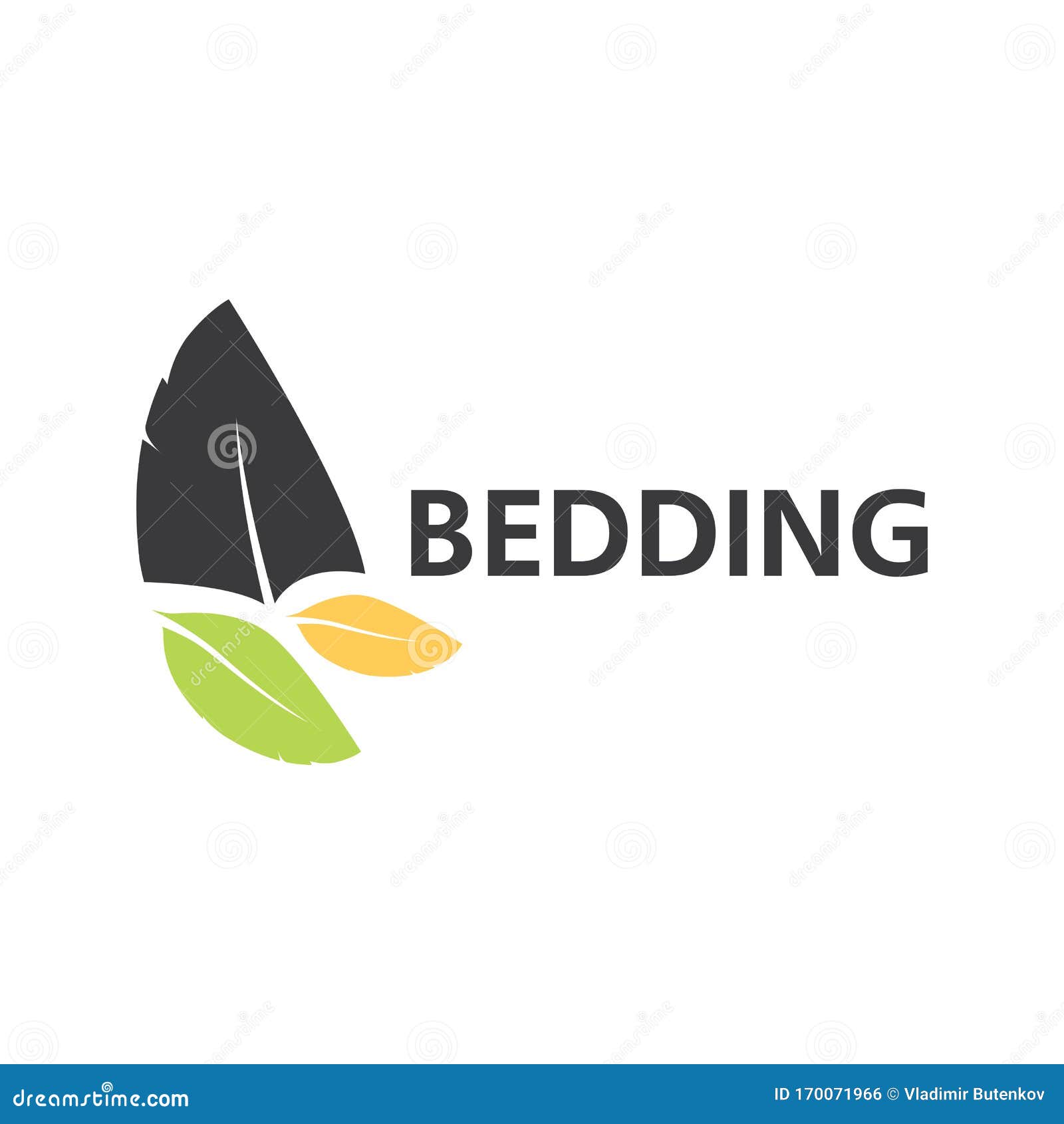 Vector Logo of Bed Linen and Bedding Stock Illustration Illustration