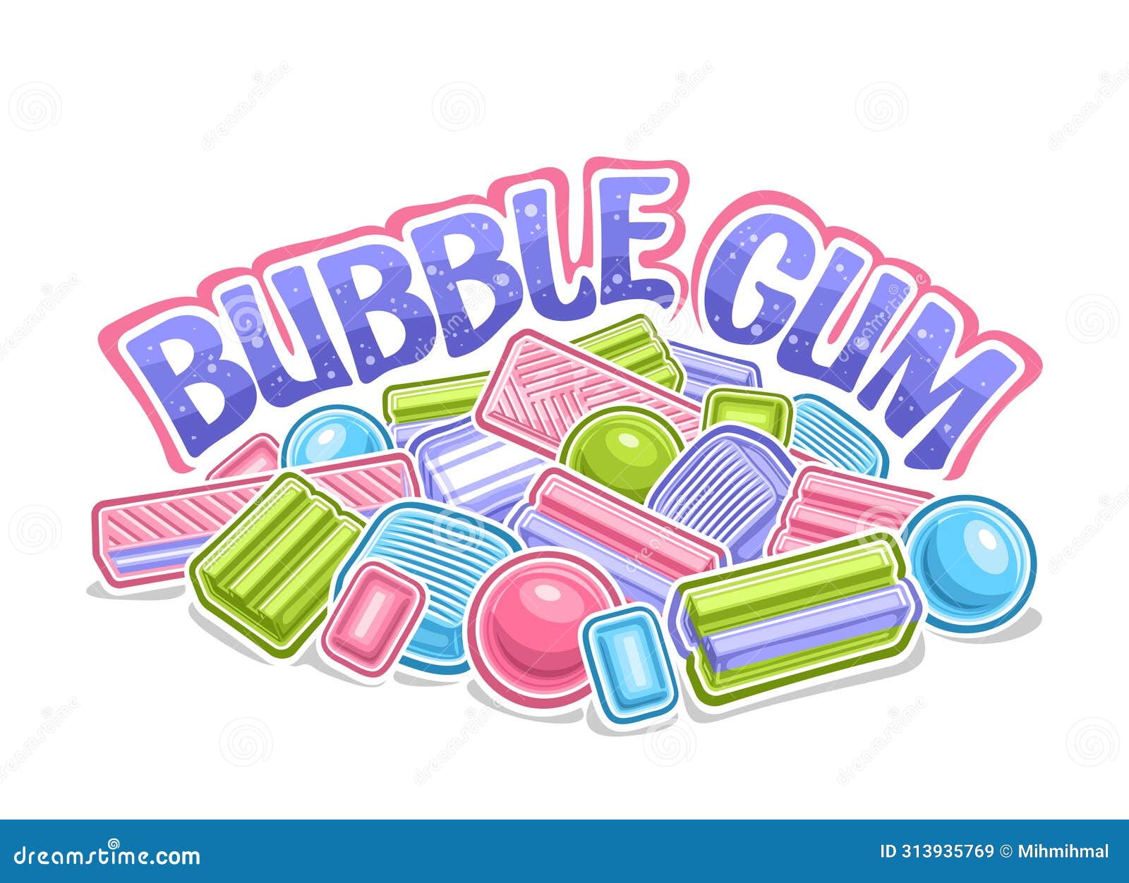  logo for bubble gum