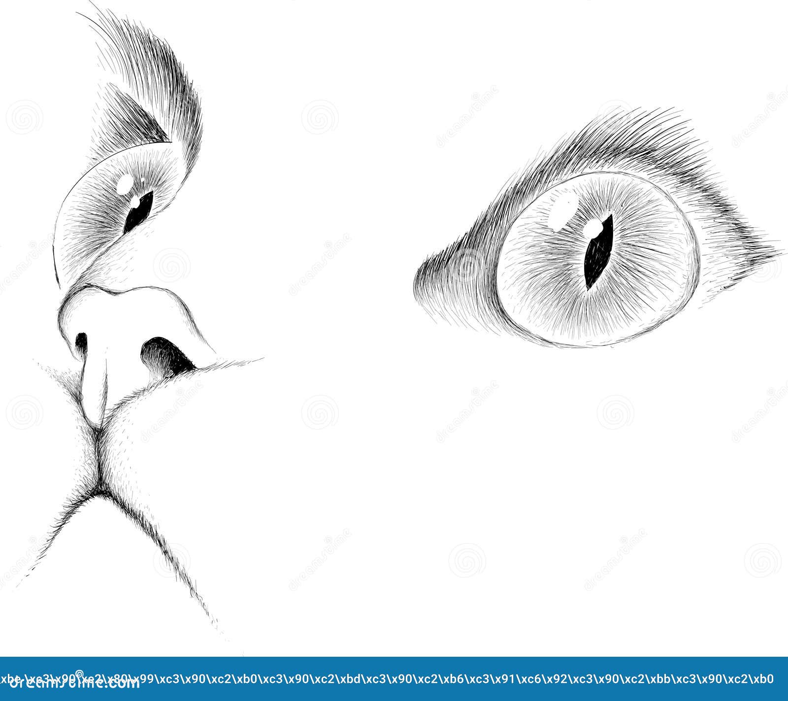 the  logo cat for tattoo or t-shirt  or outwear.  cute print style cat background. this drawing would be nice to make
