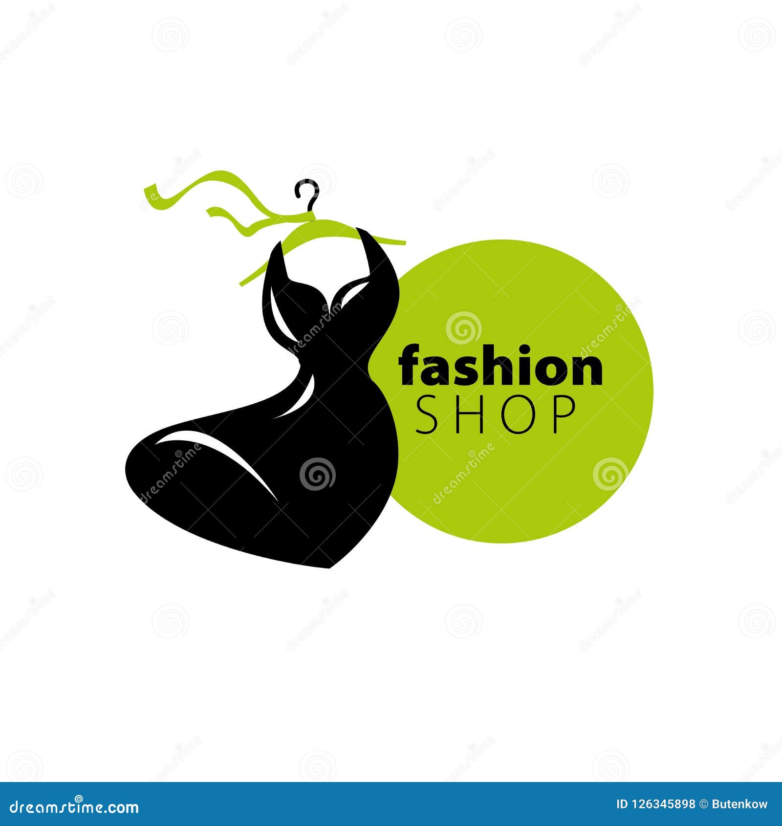 Vector logo clothing stock vector. Illustration of glamour - 126345898