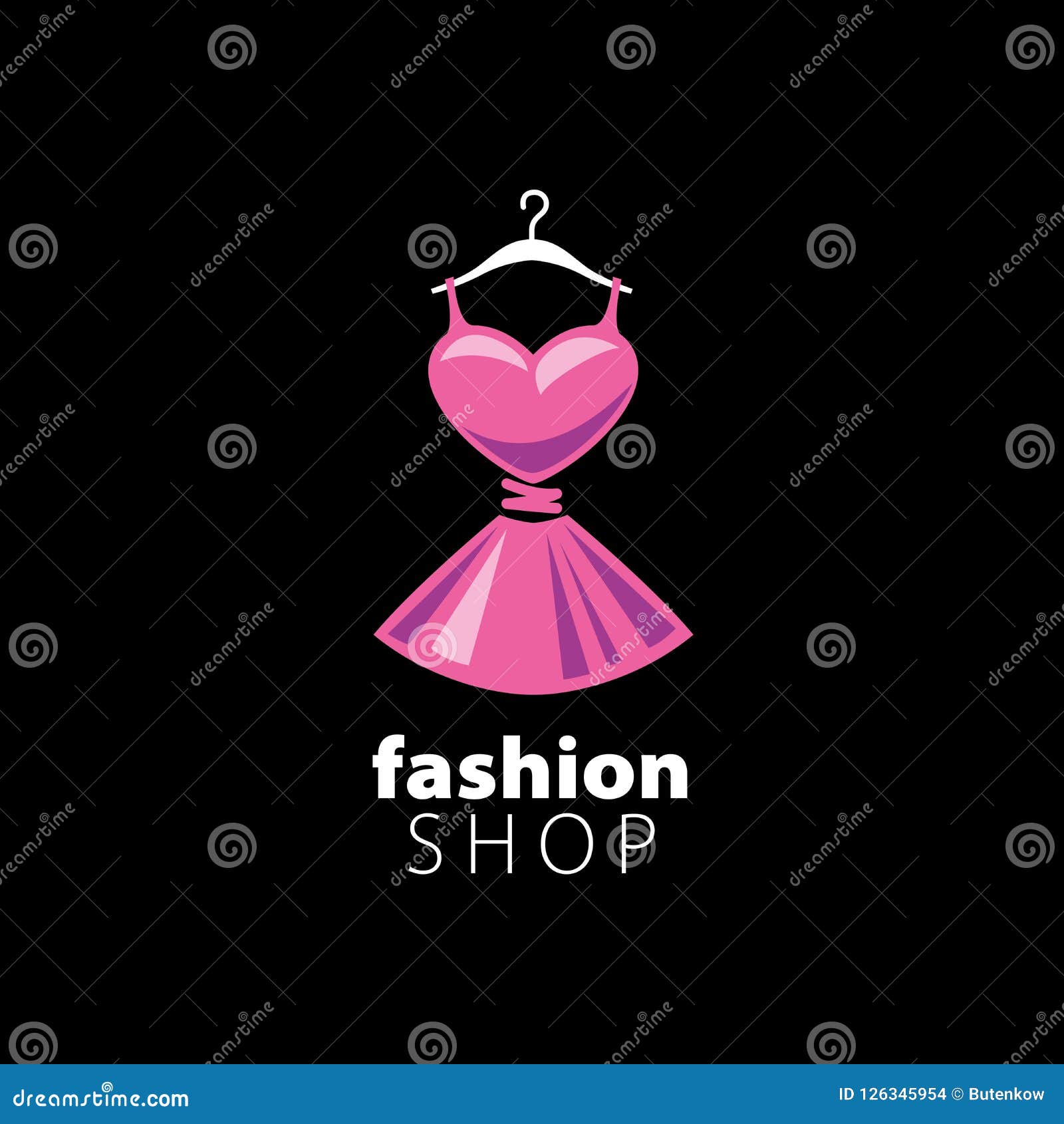 Vector logo clothing stock vector. Illustration of pretty - 126345954