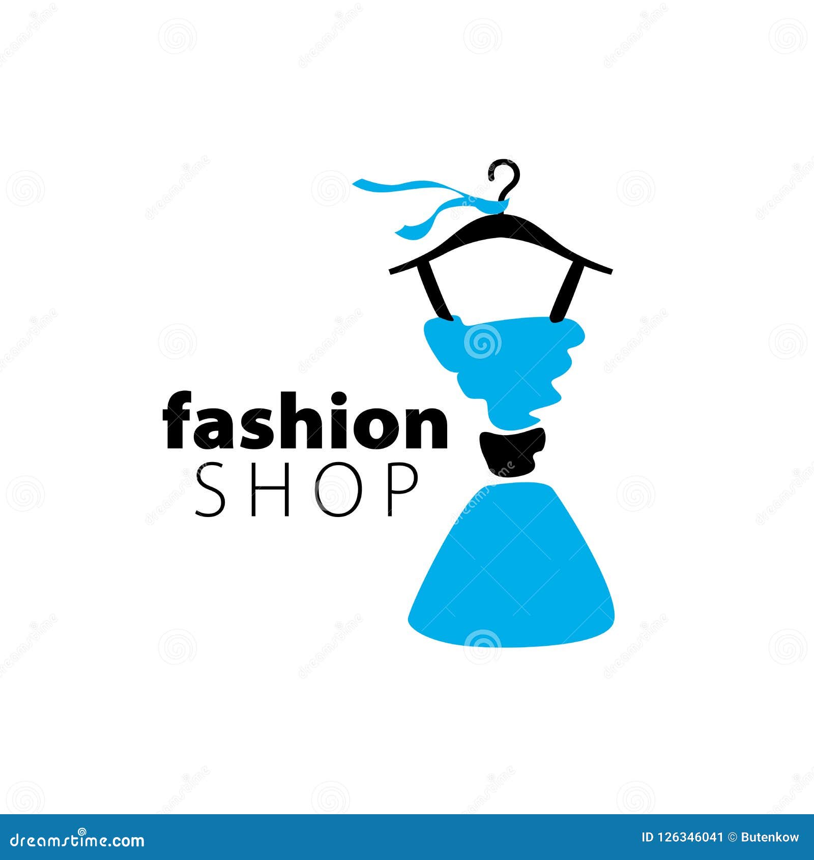 Vector logo clothing stock vector. Illustration of elegant - 126346041