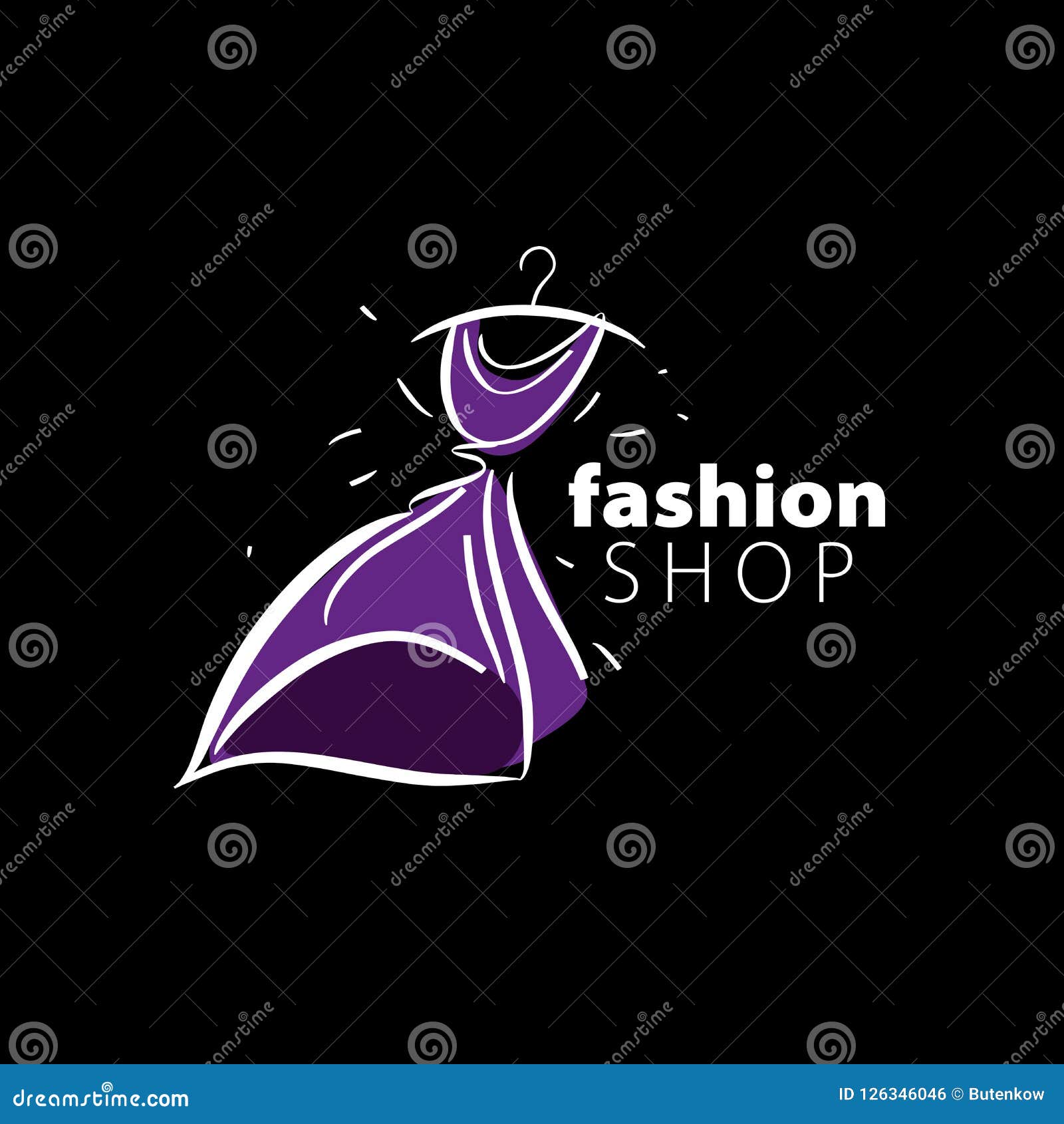 Vector logo clothing stock vector. Illustration of icon - 126346046