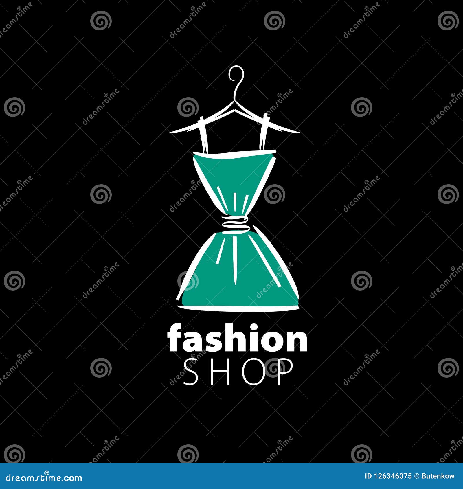 Vector logo clothing stock vector. Illustration of glamour - 126346075